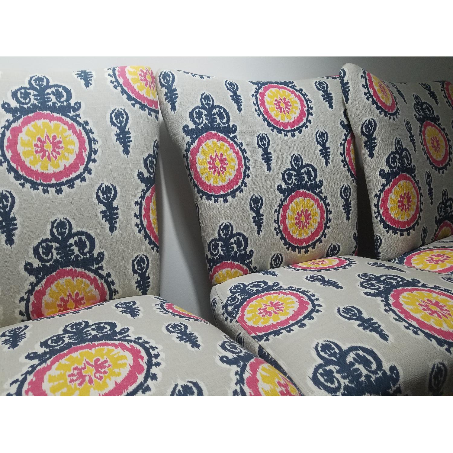 Calandra Cotton/Cloth Wingback Dining Chairs - image-1