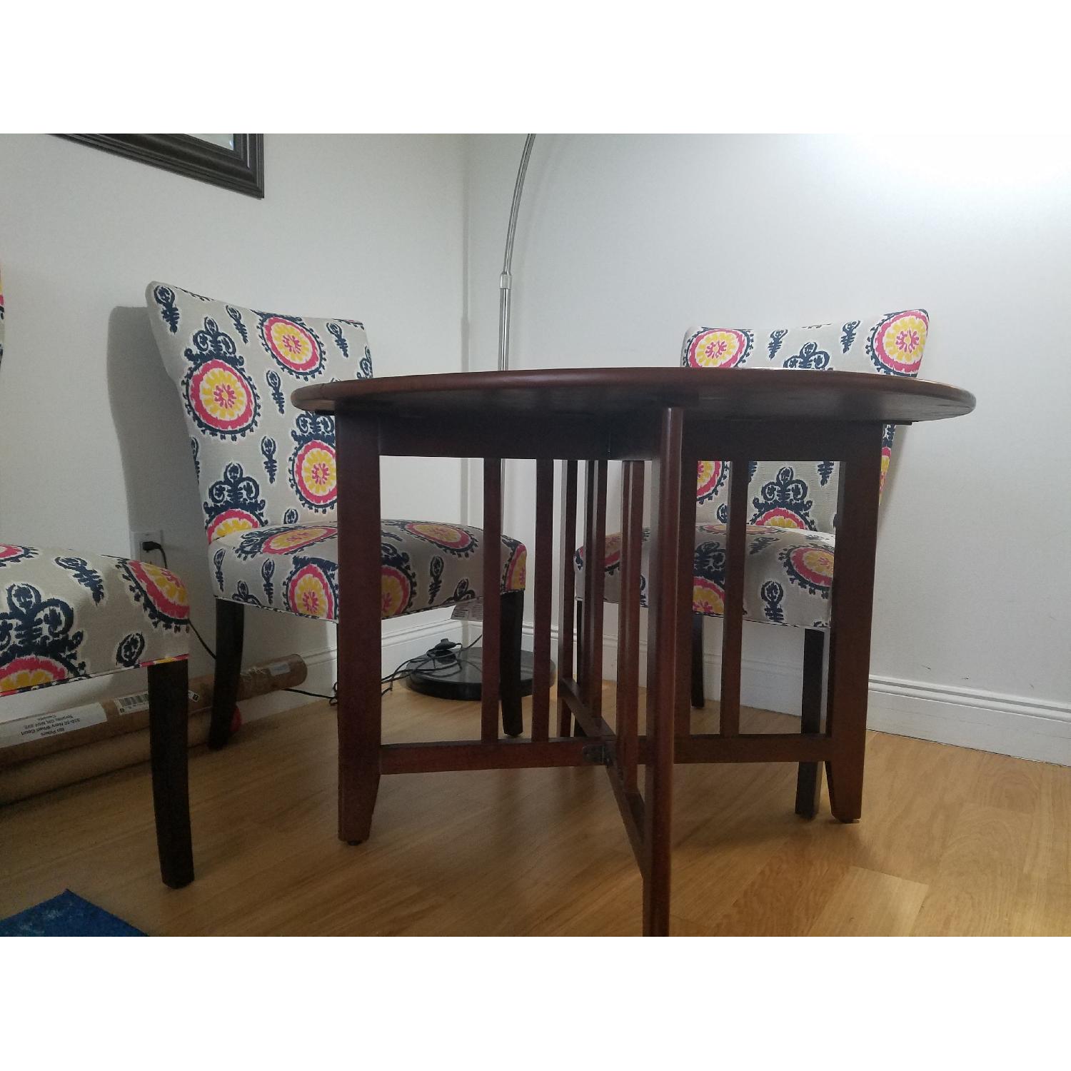 Calandra Cotton/Cloth Wingback Dining Chairs - image-3