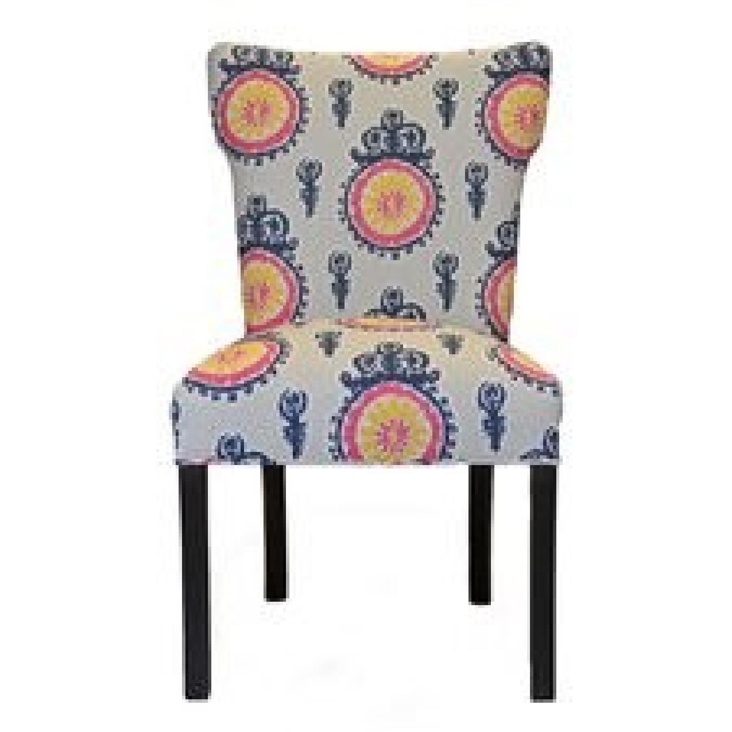 Calandra Cotton/Cloth Wingback Dining Chairs - image-0