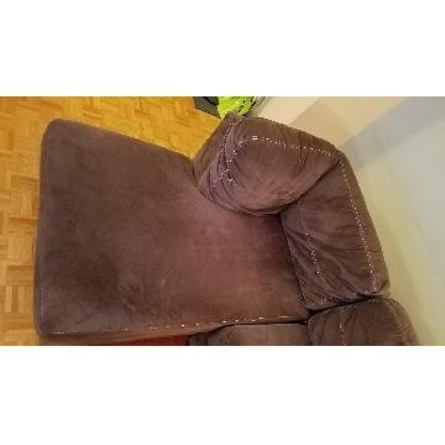 Ashley's Brown 3 Piece Fabric Sectional Sofa - image-5
