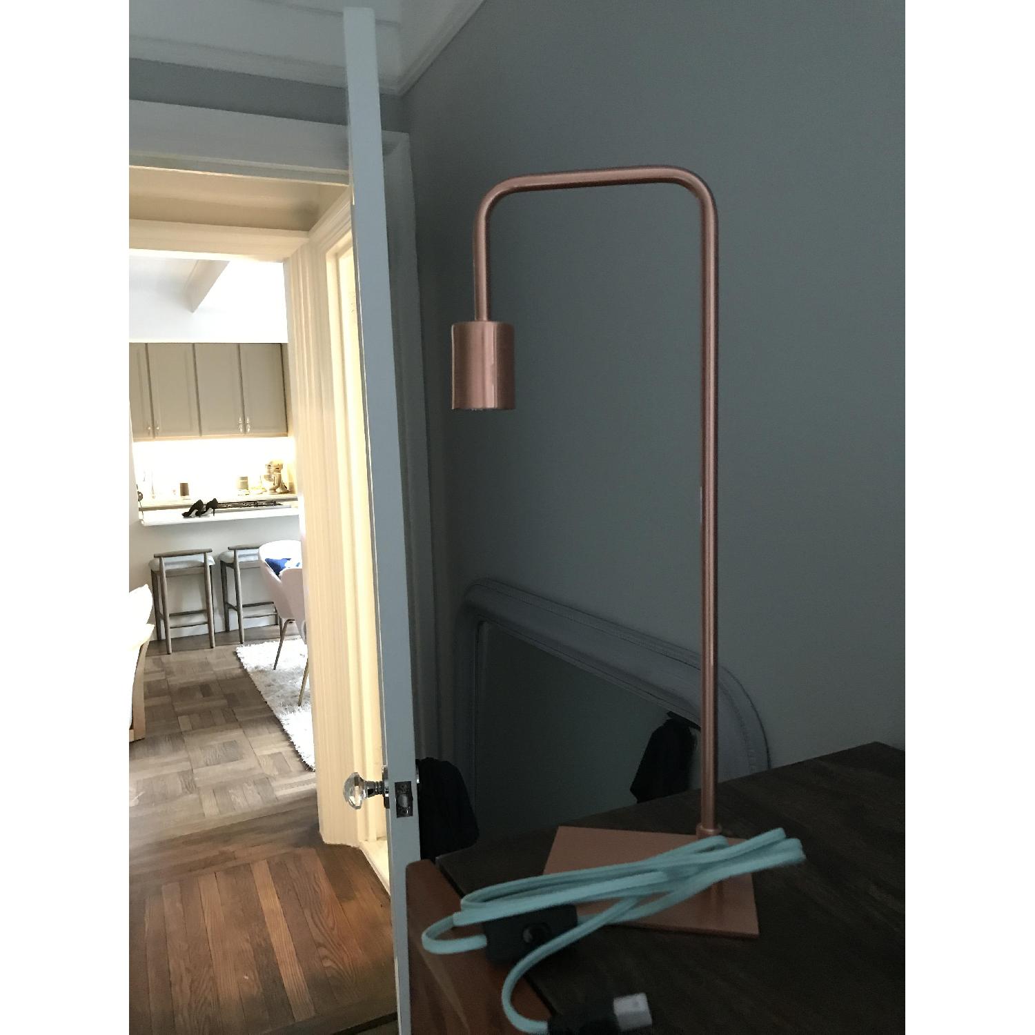 CB2 Arc Copper Lamps - image-1