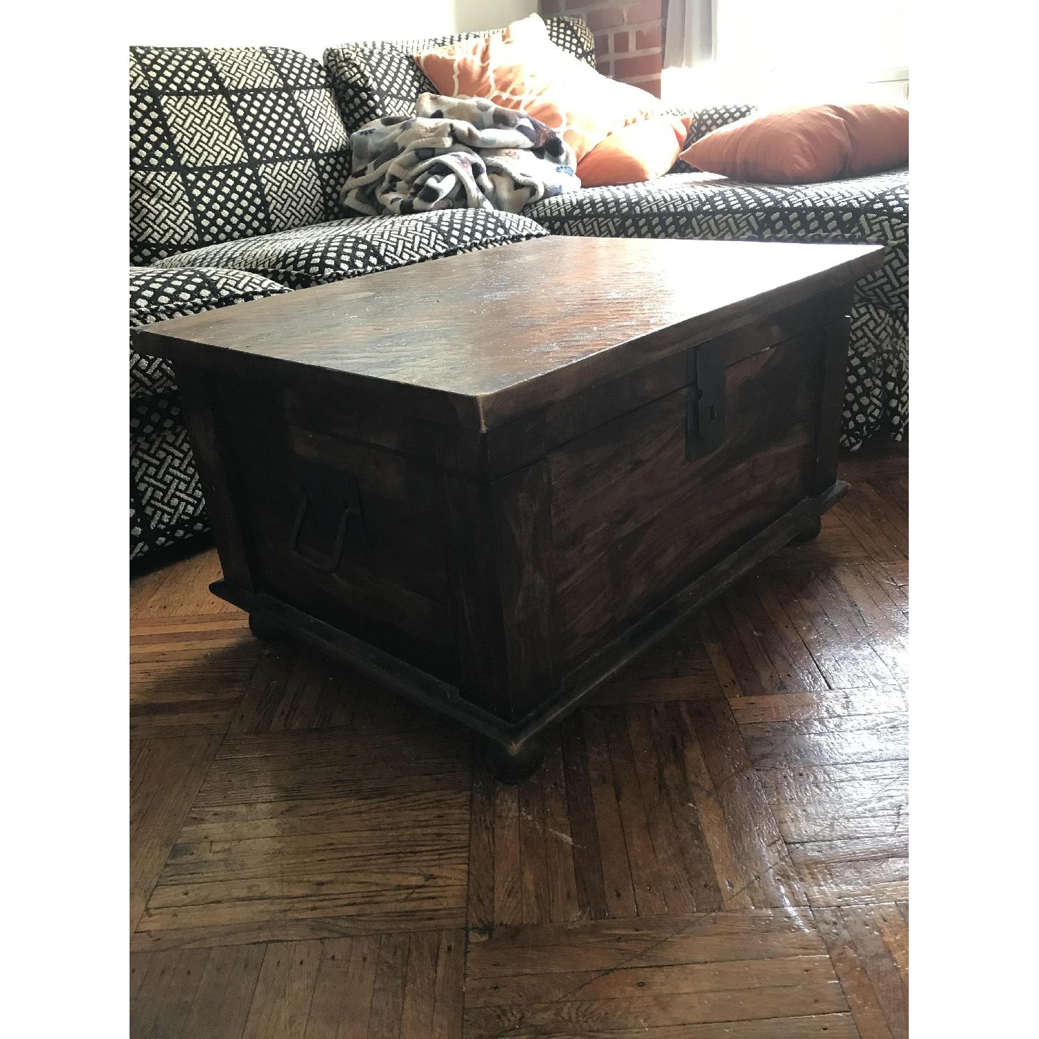 Z Gallerie Solid Wood Chest/Coffee Table - image-1