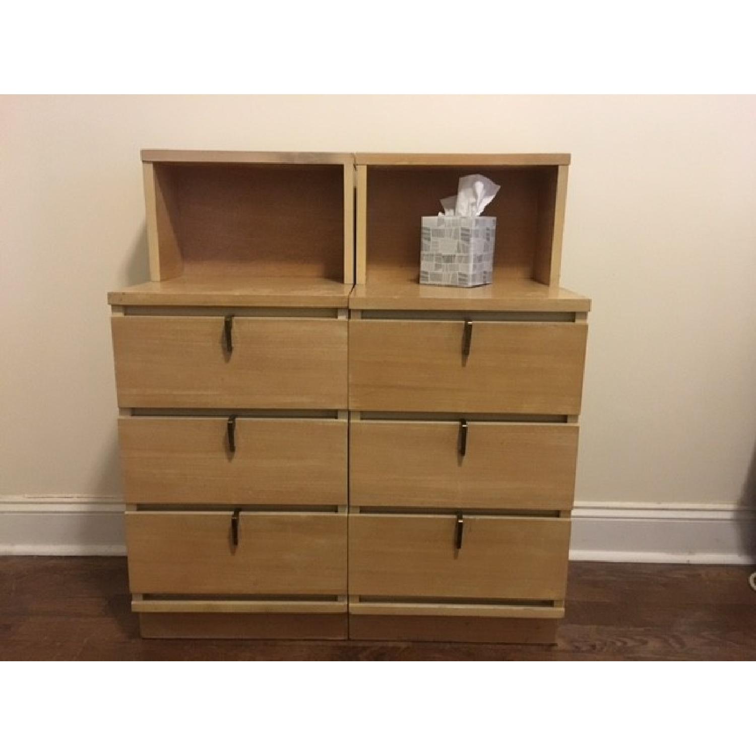 Johnson-Carper Fashion Trend Mid-Century Dresser + 2 Bed Tables in Blonde Wood Finish - image-2