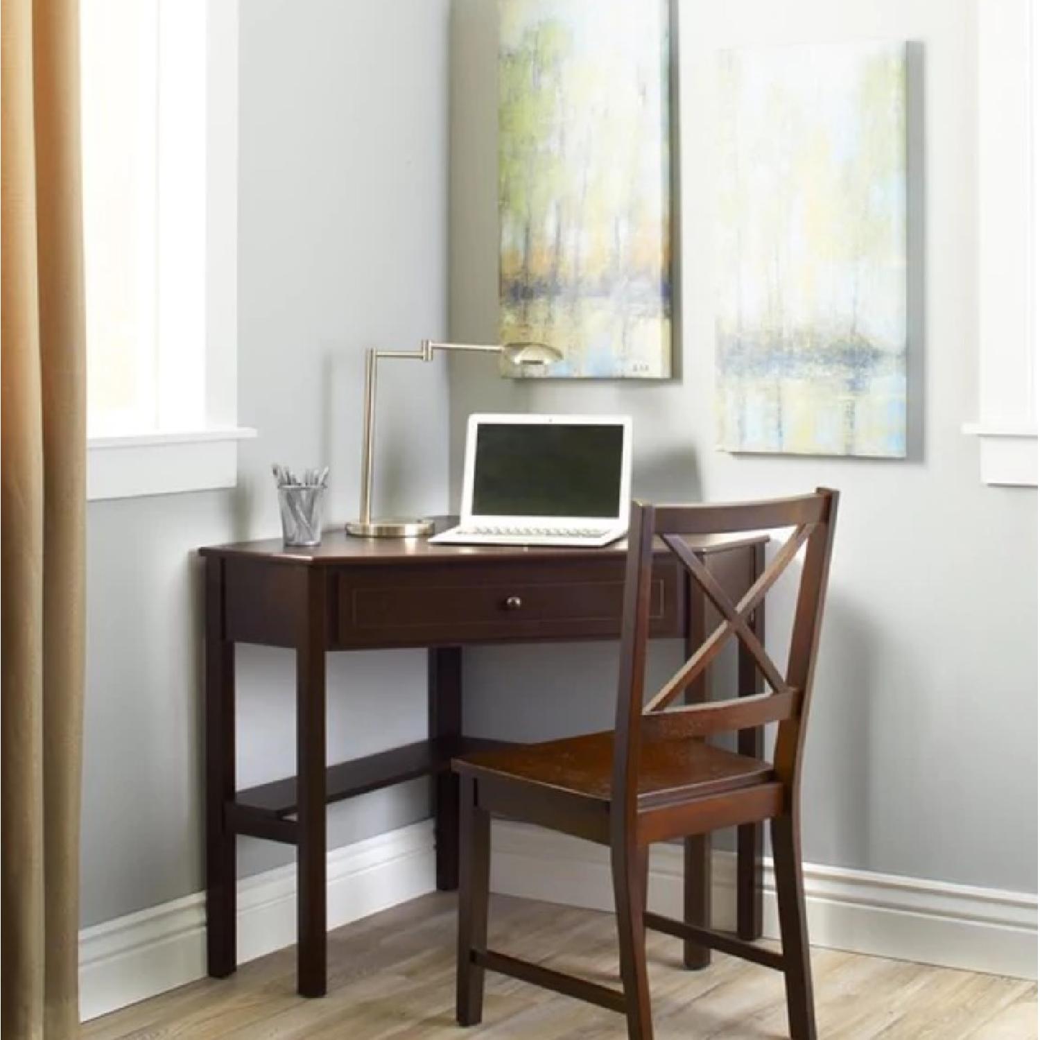 Simple Living Espresso Corner Writing Desk - image-5