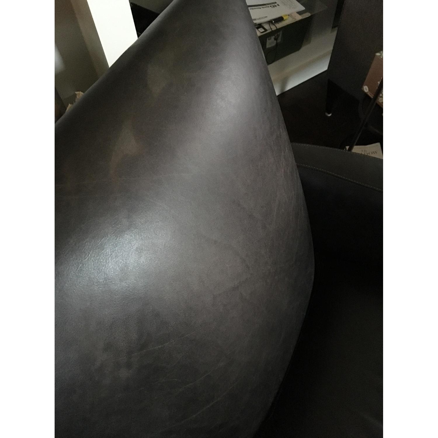 Crate & Barrel Royce Leather Recliner - image-5