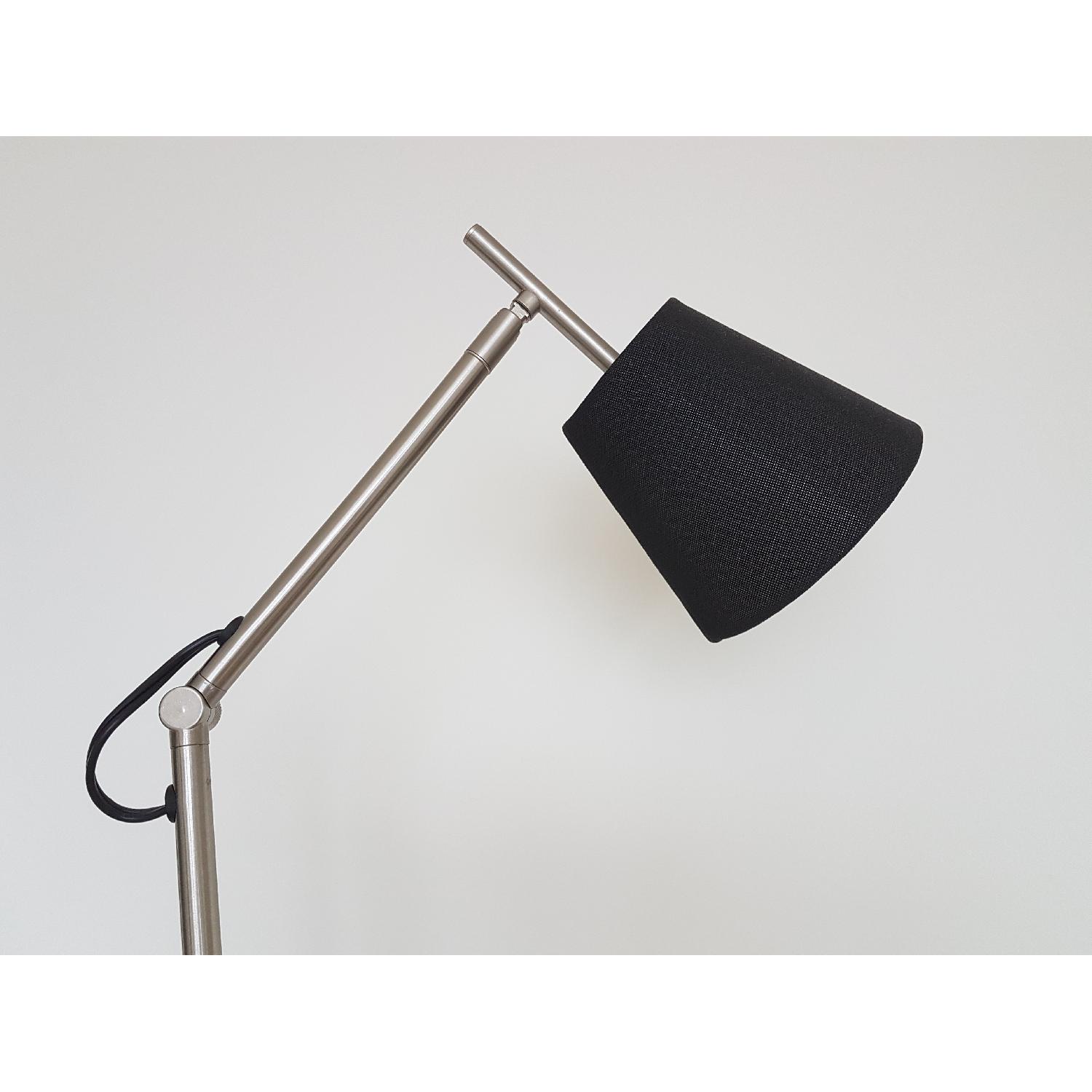 Ikea Nickel Table Lamp w/ Black Shade - image-3
