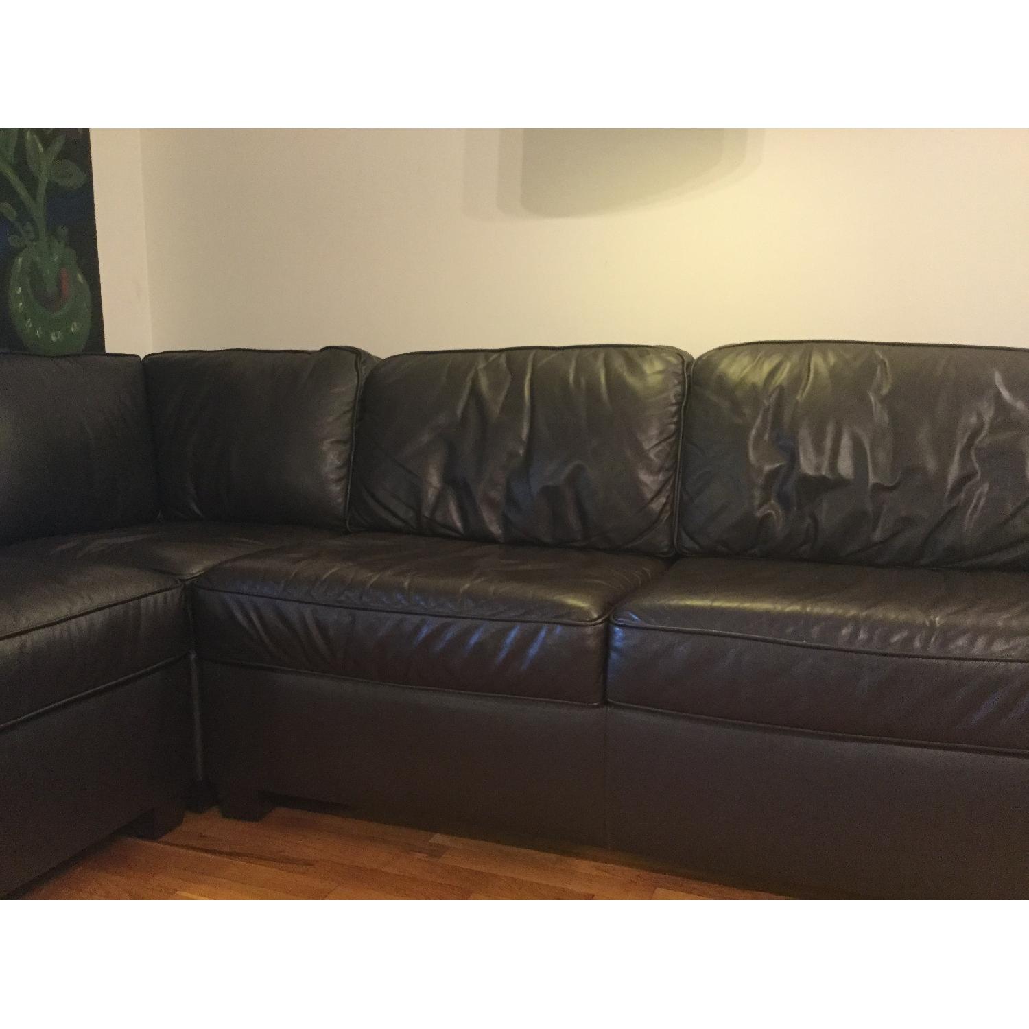 West Elm Henry Leather 3-Piece Sectional - image-12