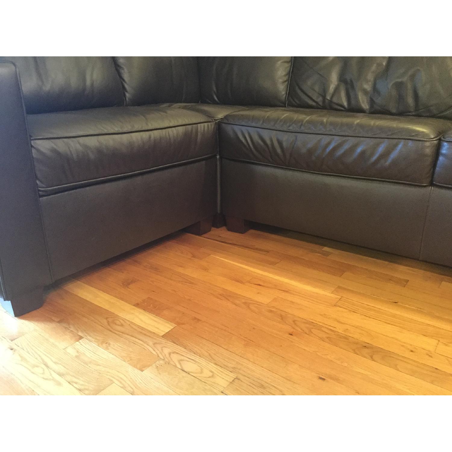 West Elm Henry Leather 3-Piece Sectional - image-14