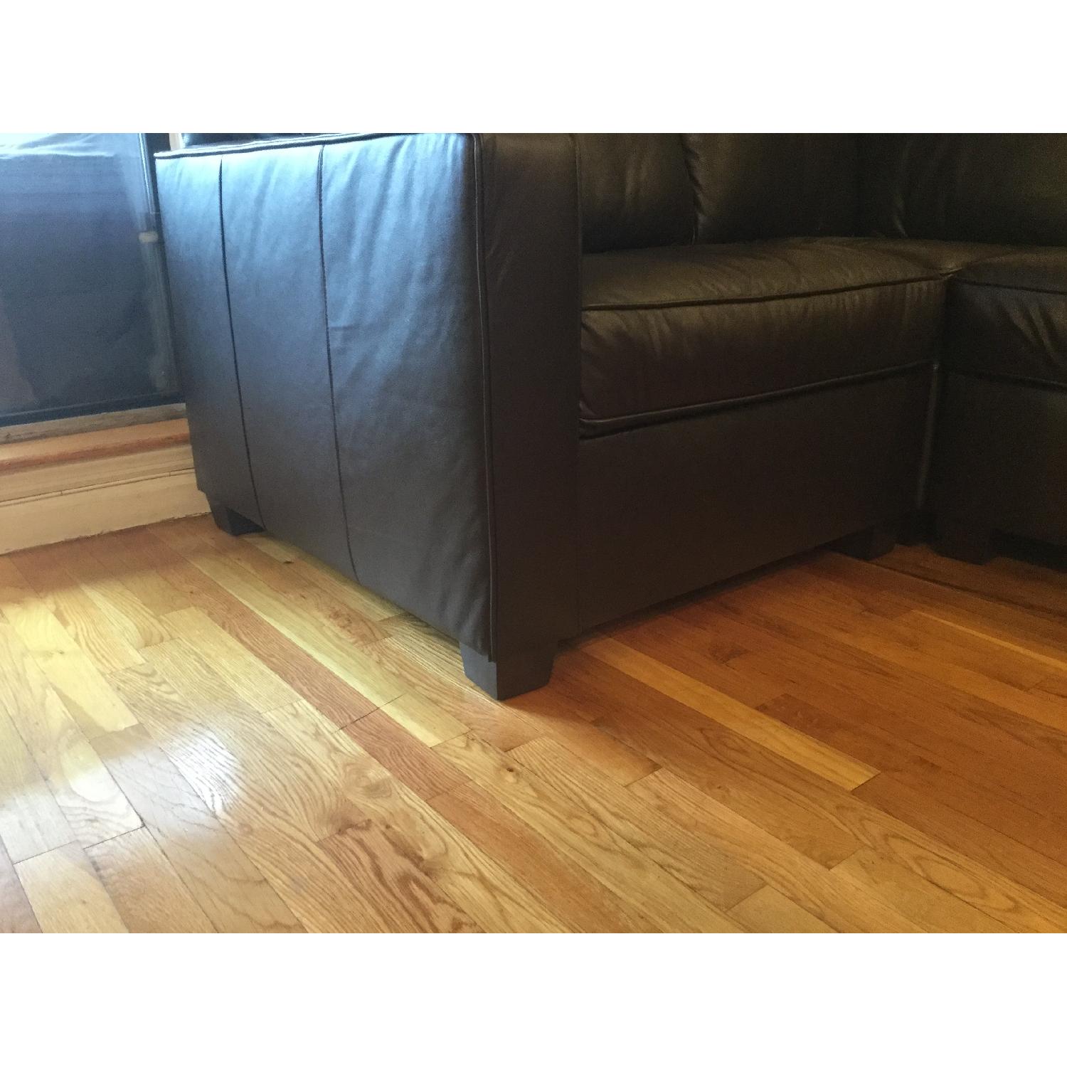 West Elm Henry Leather 3-Piece Sectional - image-16