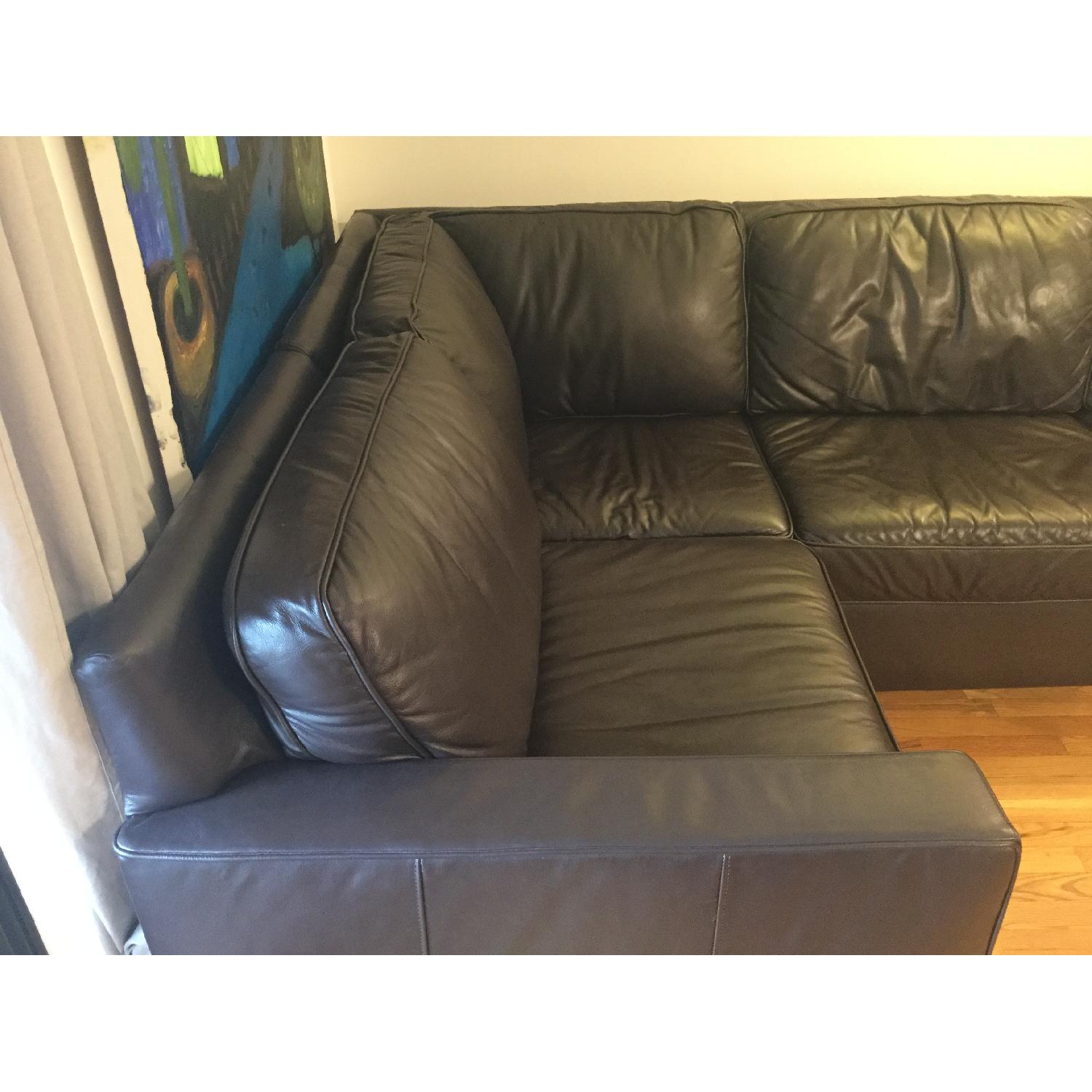 West Elm Henry Leather 3-Piece Sectional - image-22