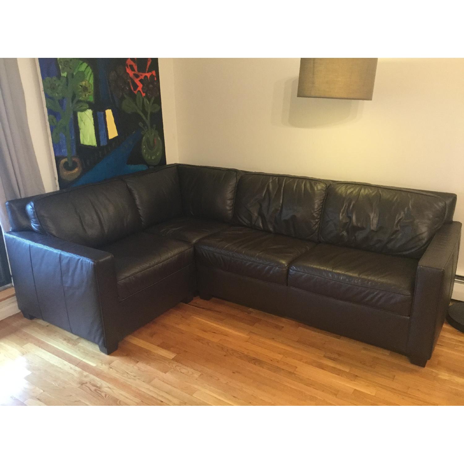 West Elm Henry Leather 3-Piece Sectional - image-23