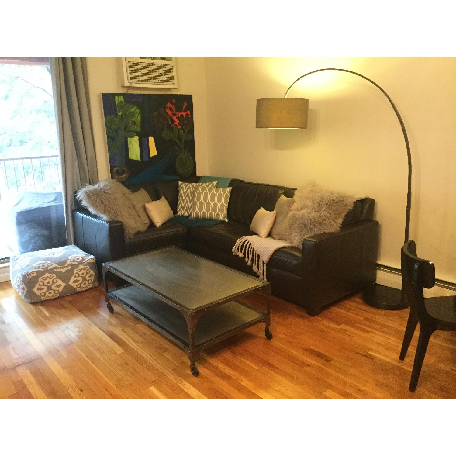 West Elm Henry Leather 3-Piece Sectional - image-24