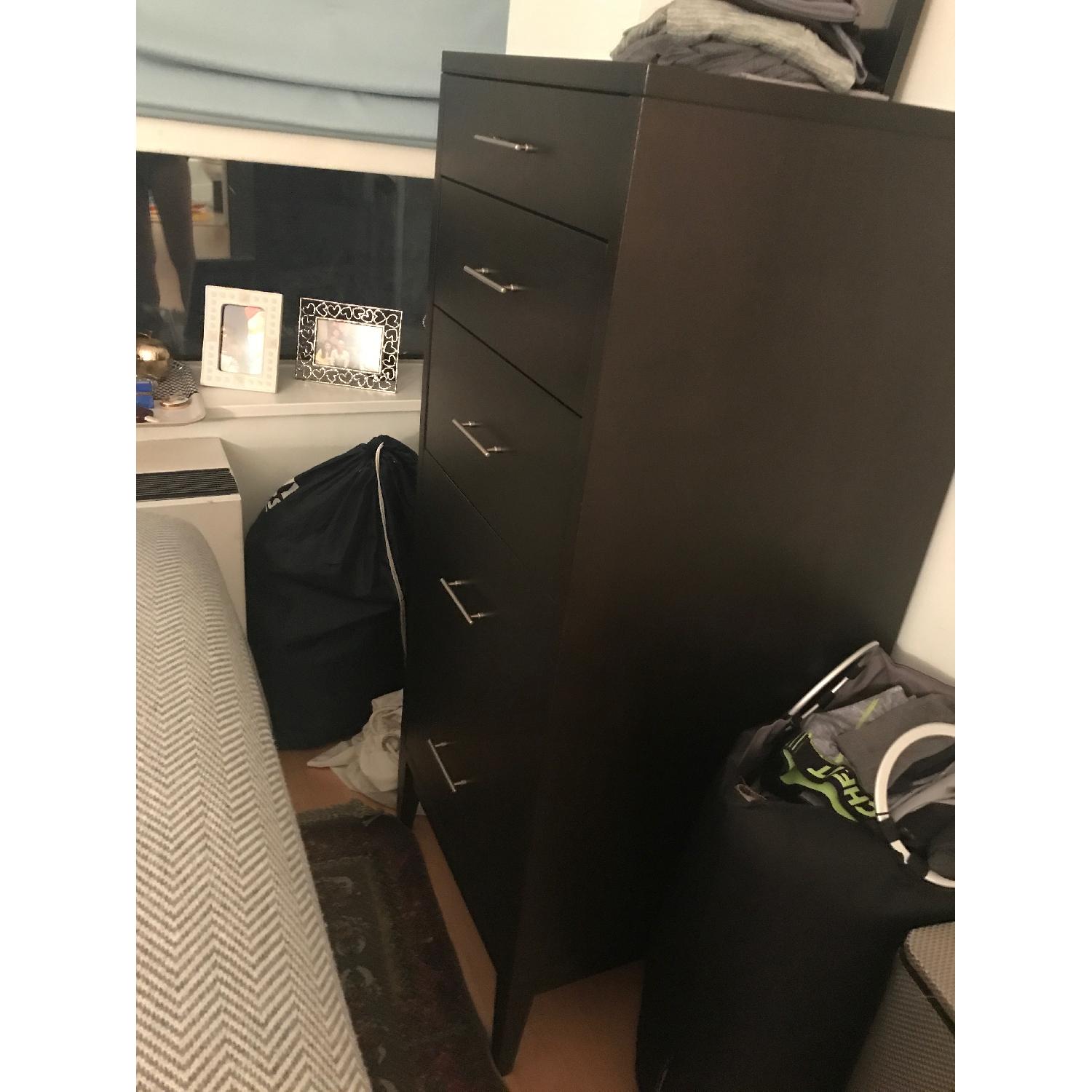 West Elm Narrow-Leg 5-Drawer Dresser - Chocolate - image-4
