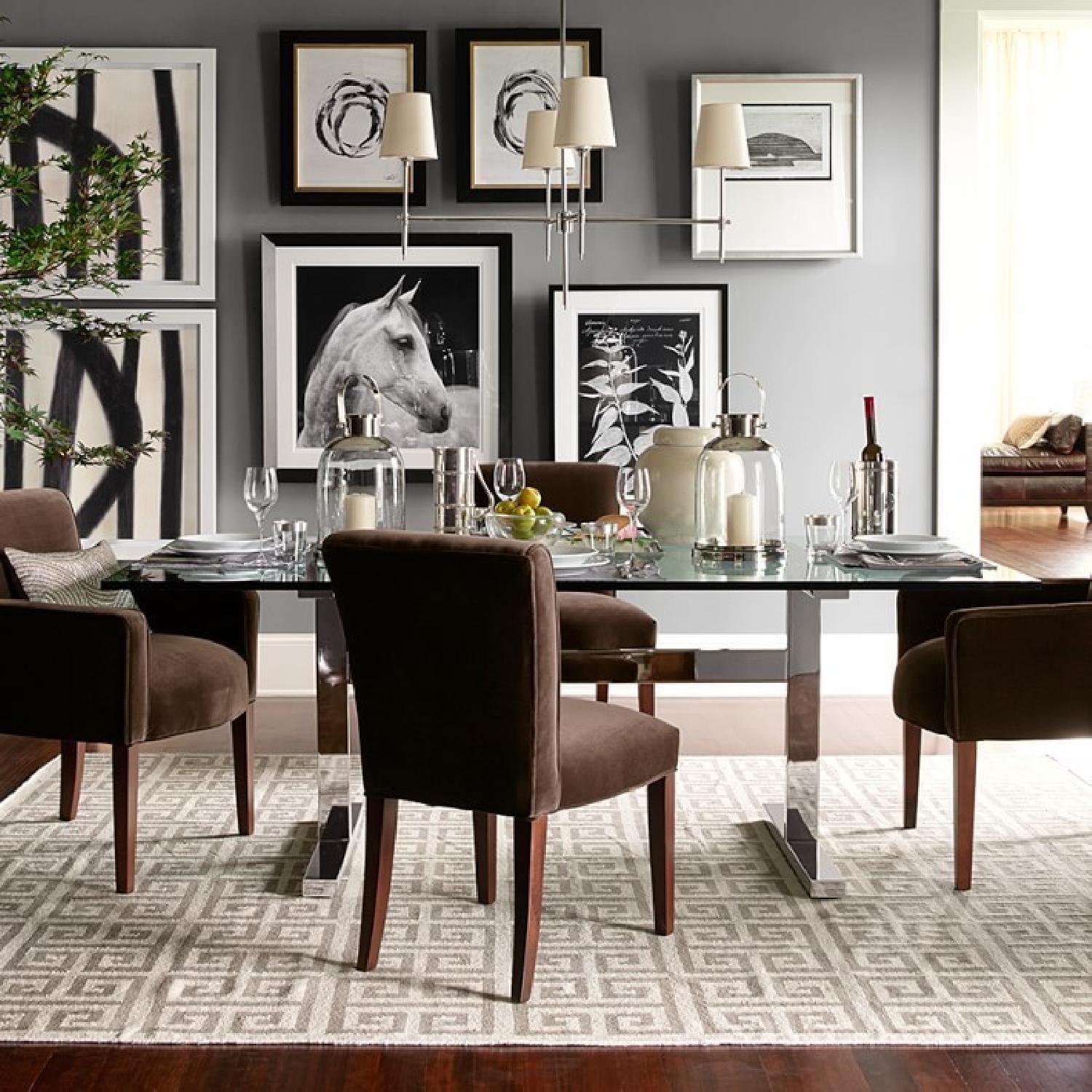 Williams Sonoma Mercer Glass Top Dining Table - Thumbnail 2