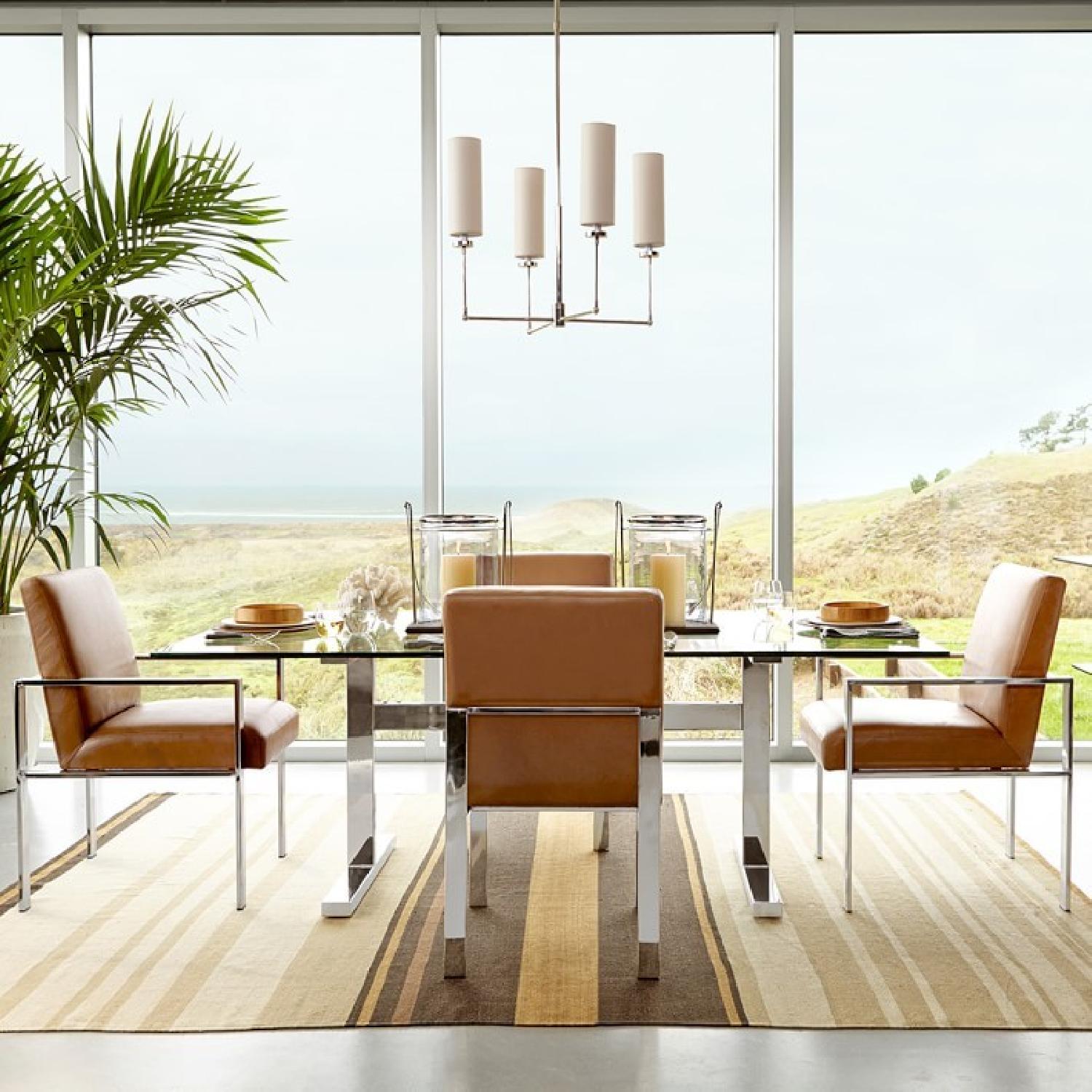 Williams Sonoma Mercer Glass Top Dining Table - Thumbnail 3