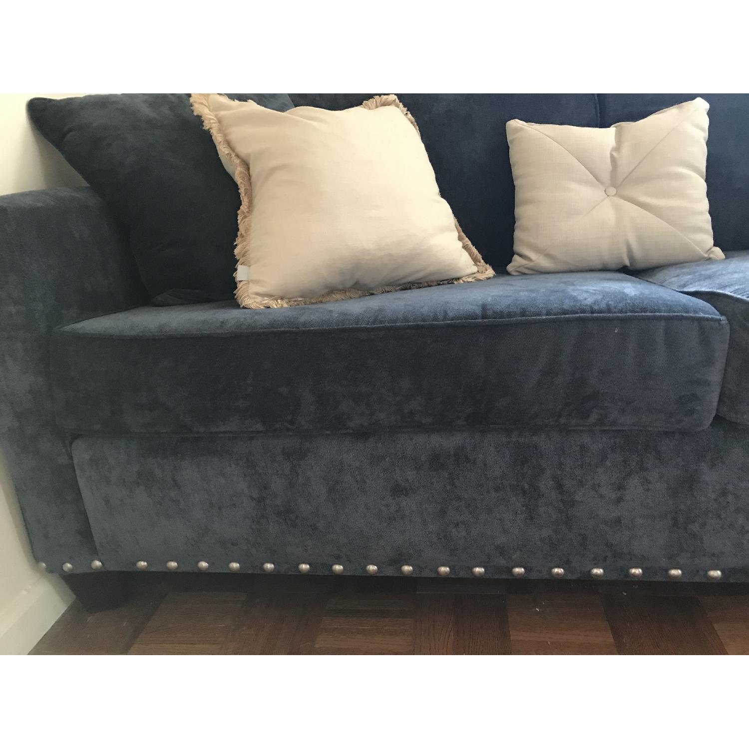 Bob's Melanie Blue Sofa - image-3