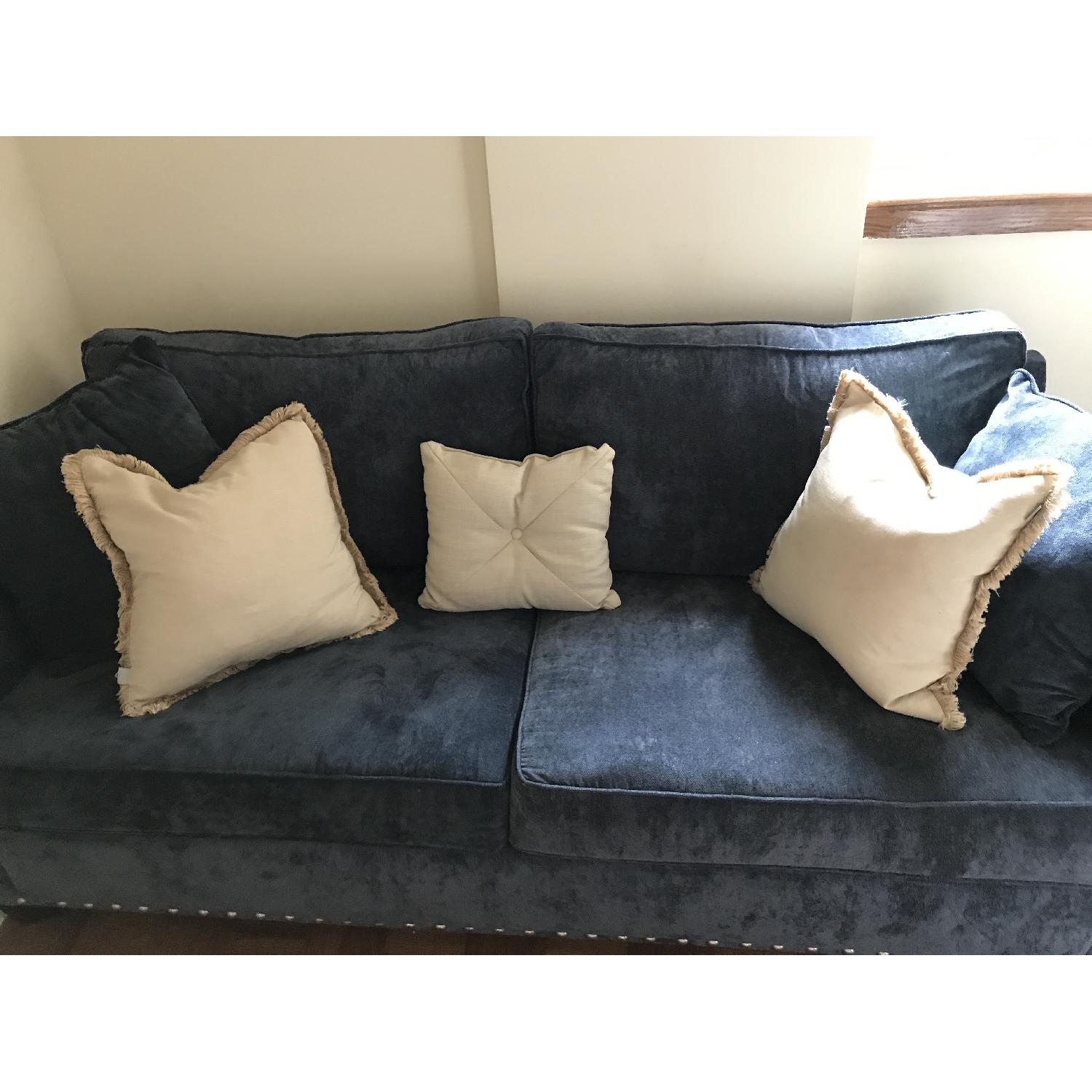 Bob's Melanie Blue Sofa - image-6