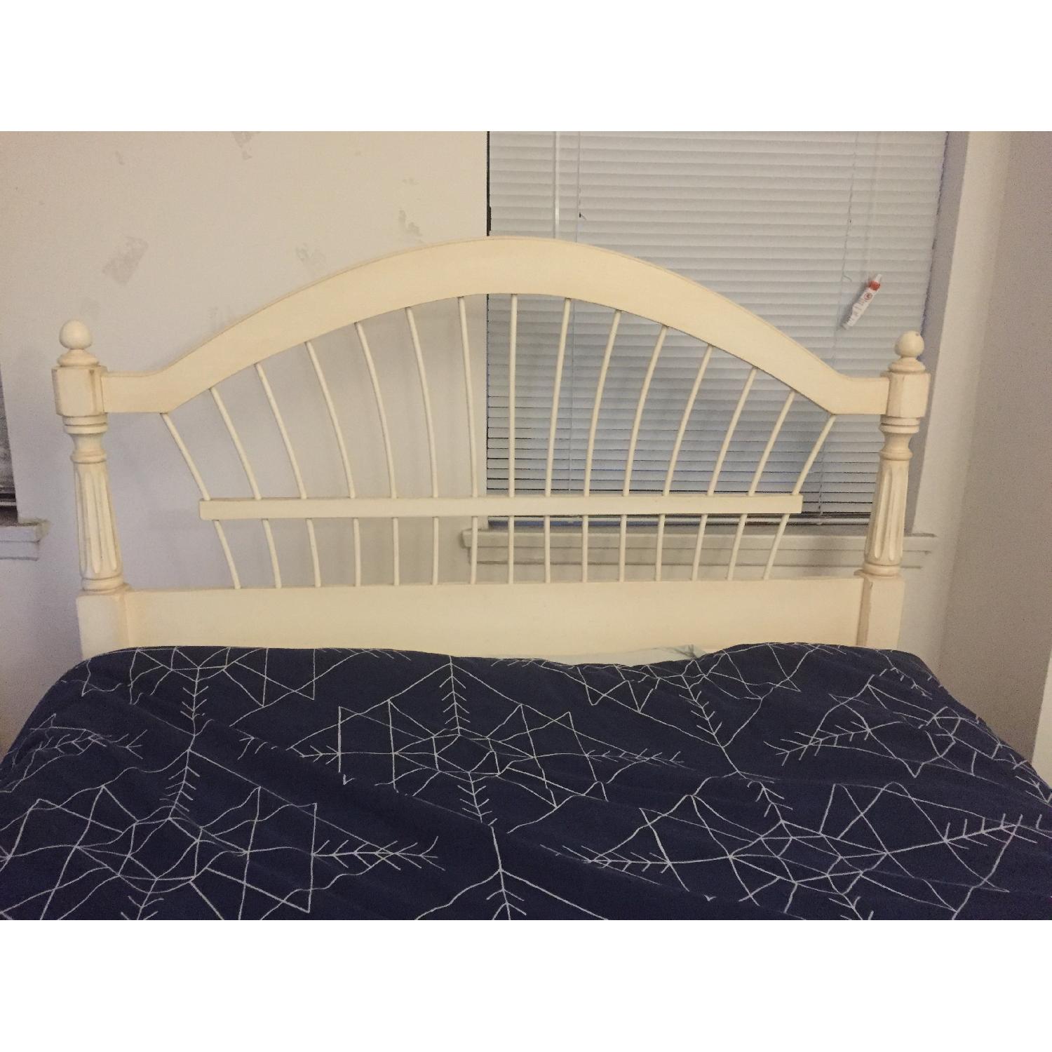 Ethan Allen Wheatback Solid Wood Bed Frame - image-1