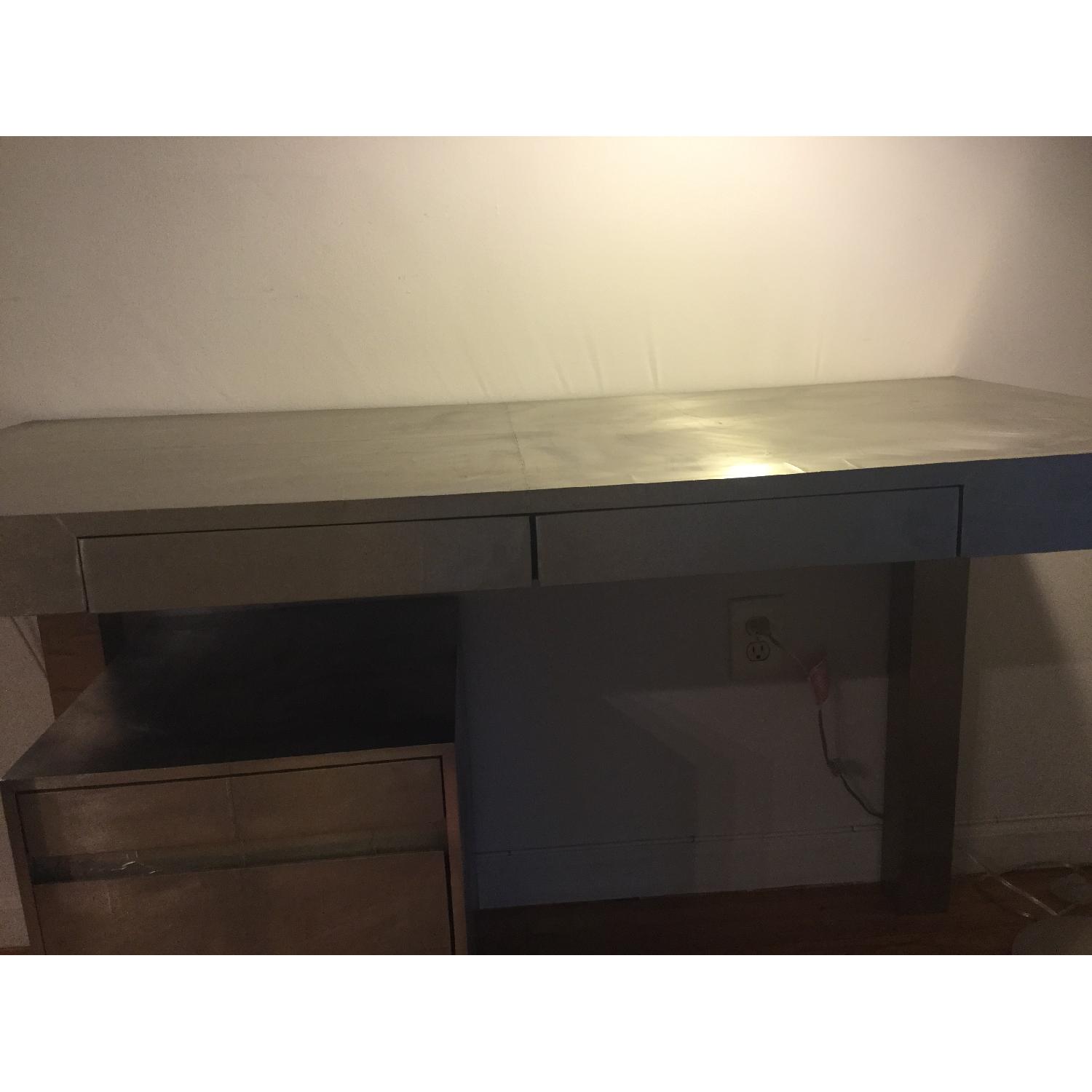 West Elm Parsons Metal Wrapped Desk - image-15