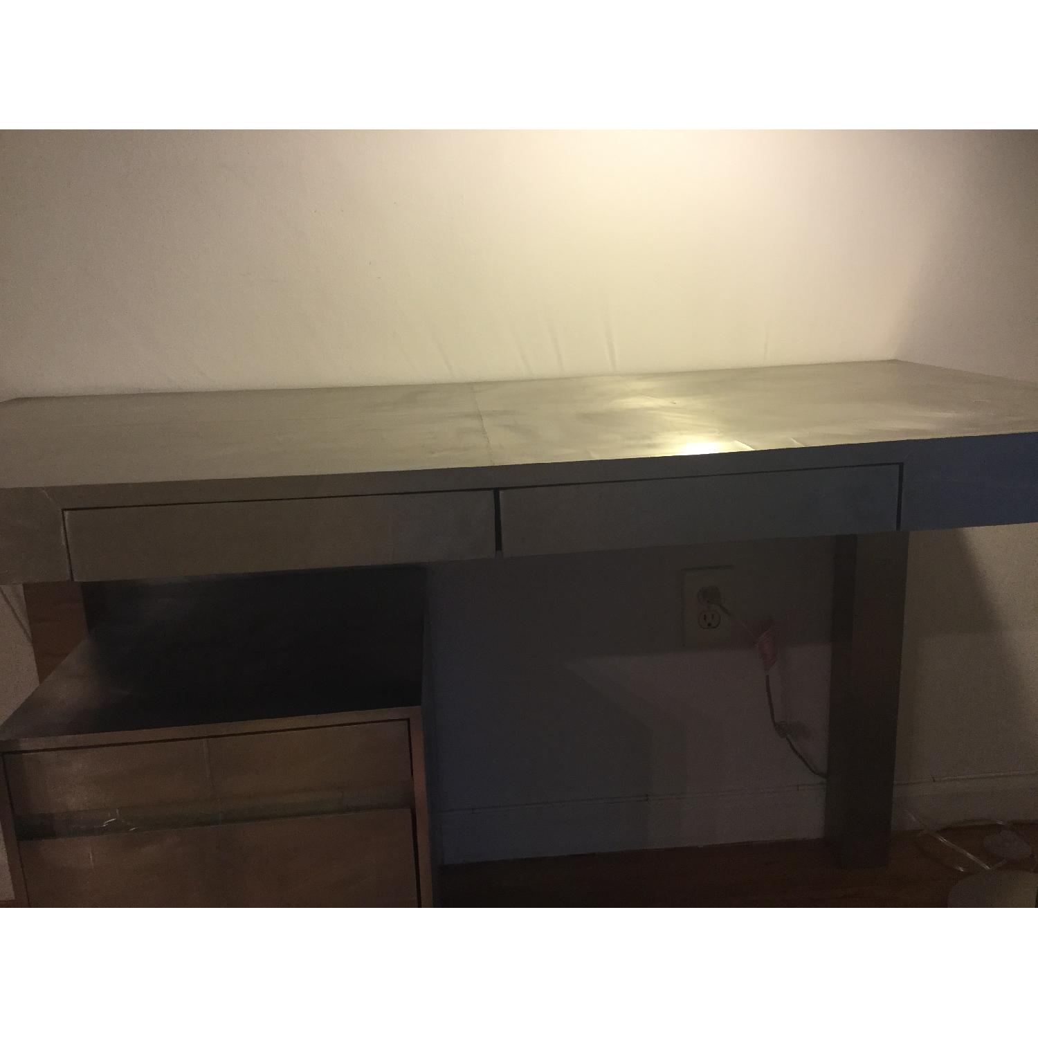 West Elm Parsons Metal Wrapped Desk - image-17