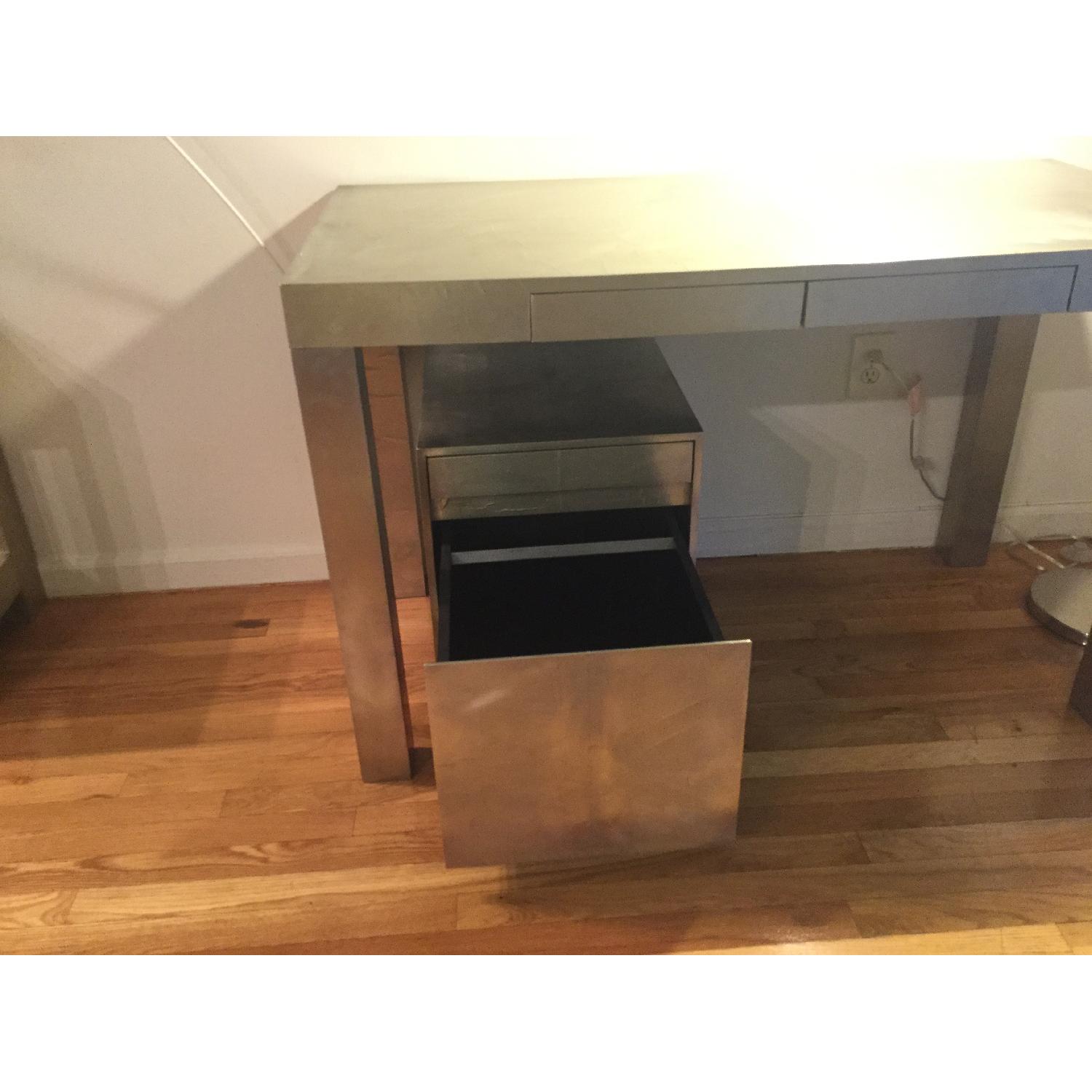 West Elm Parsons Metal Wrapped Desk - image-22