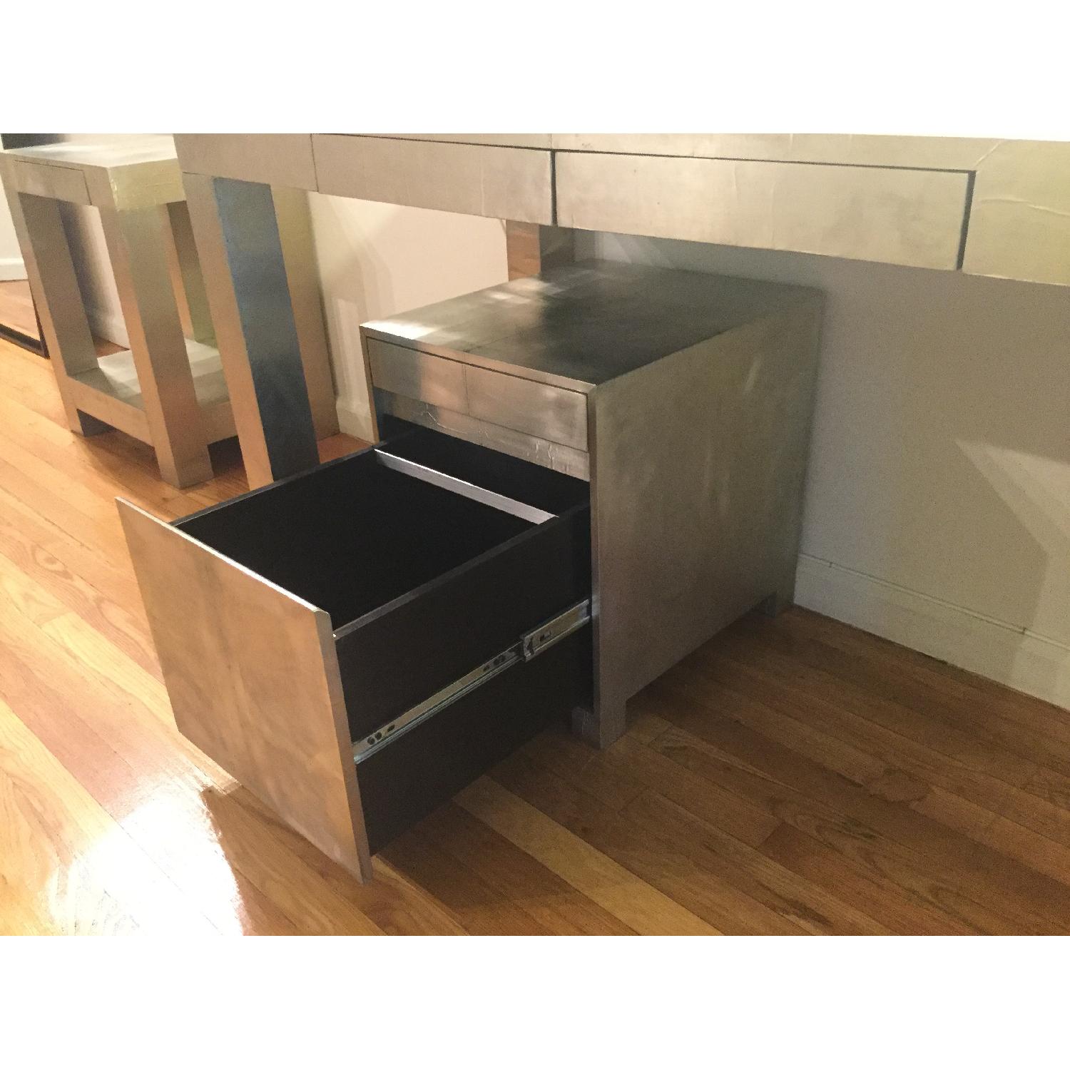 West Elm Parsons Metal Wrapped Desk - image-26