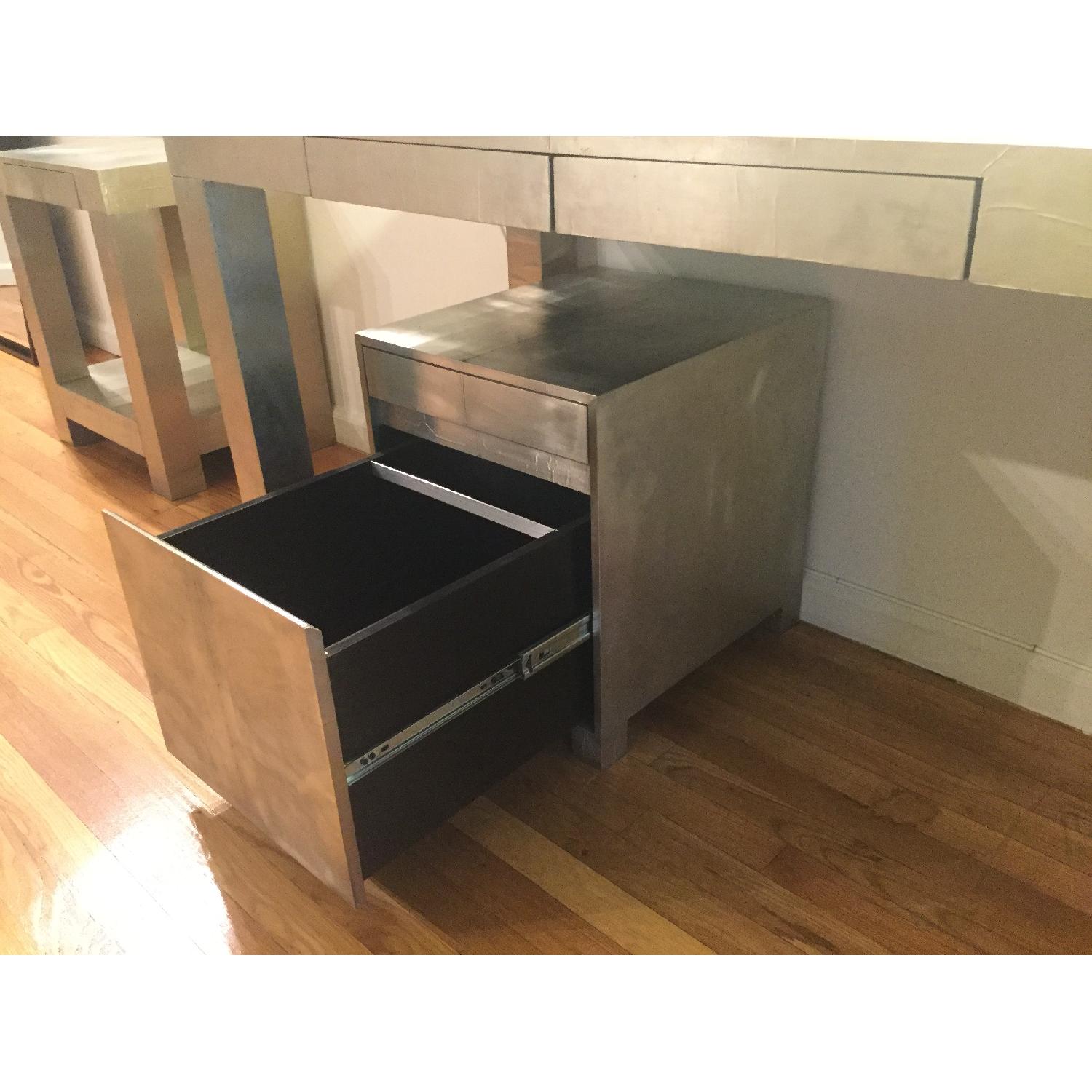 West Elm Parsons Metal Wrapped Desk - image-28