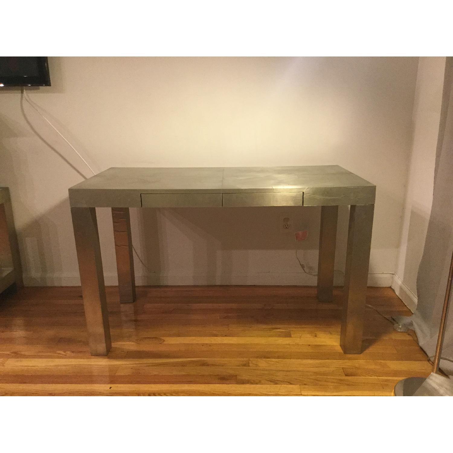 West Elm Parsons Metal Wrapped Desk - image-50