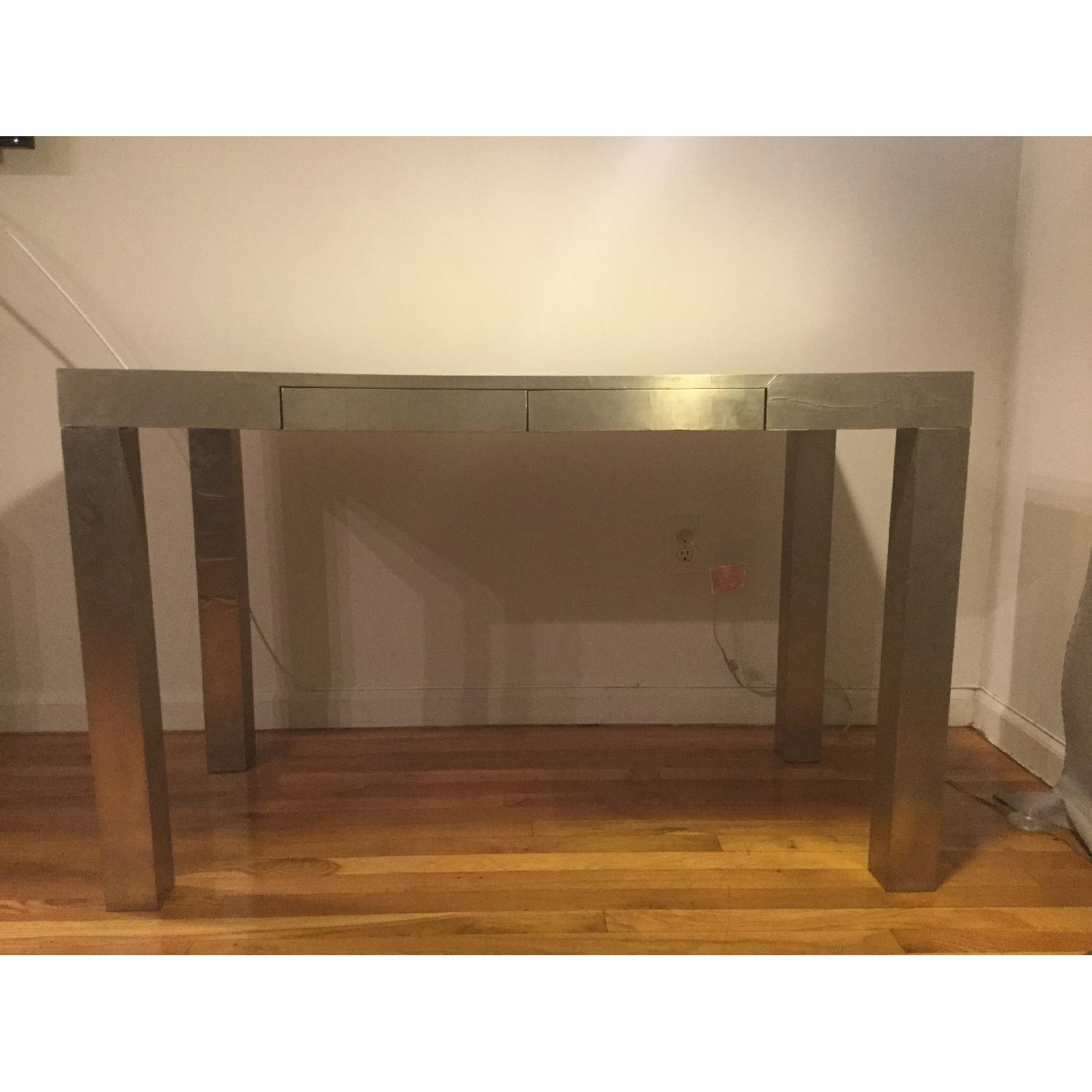 West Elm Parsons Metal Wrapped Desk - image-51