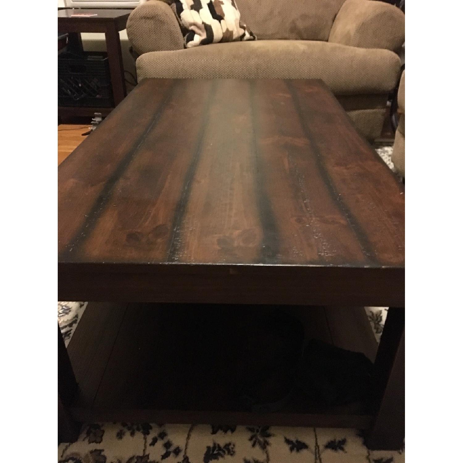 Ashley's Dark Wood Coffee Table - image-2