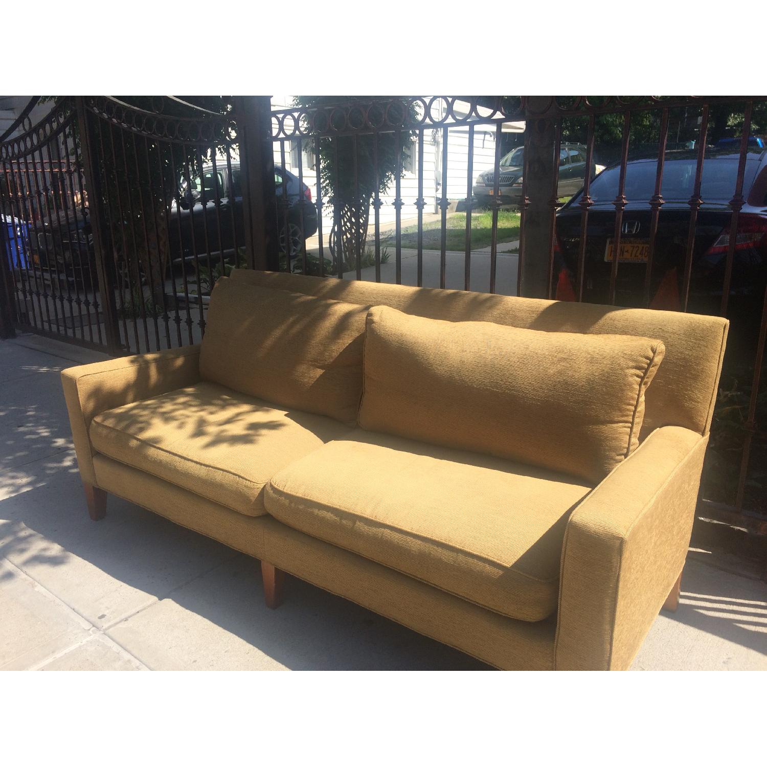 Mid-Century Mustard Yellow Sofa - image-3