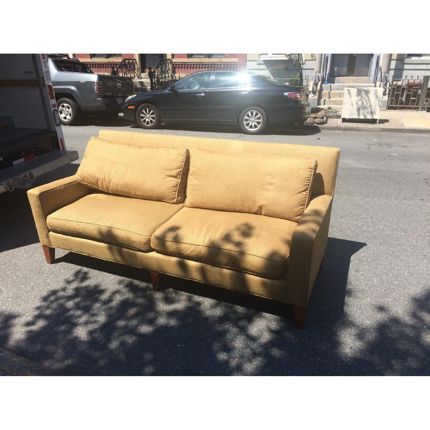 Mid-Century Mustard Yellow Sofa - image-4