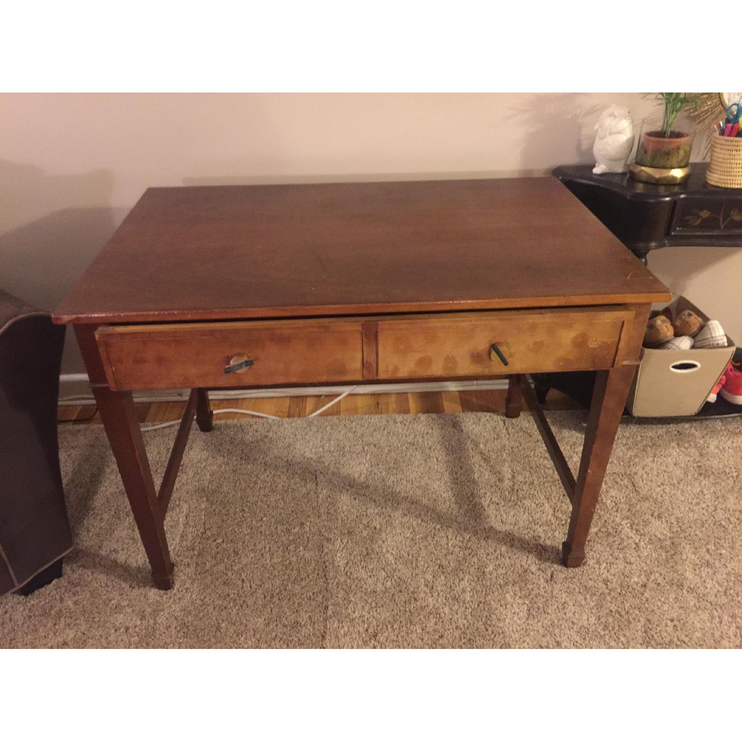 Brown Wood Desk - image-1