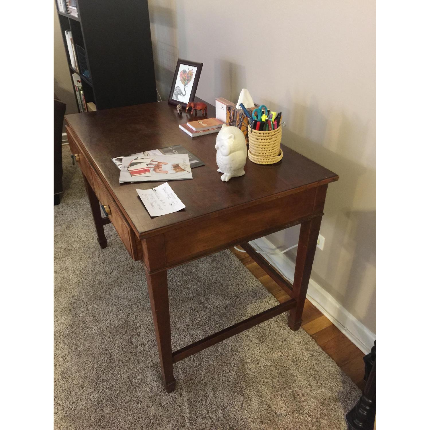 Brown Wood Desk - image-2
