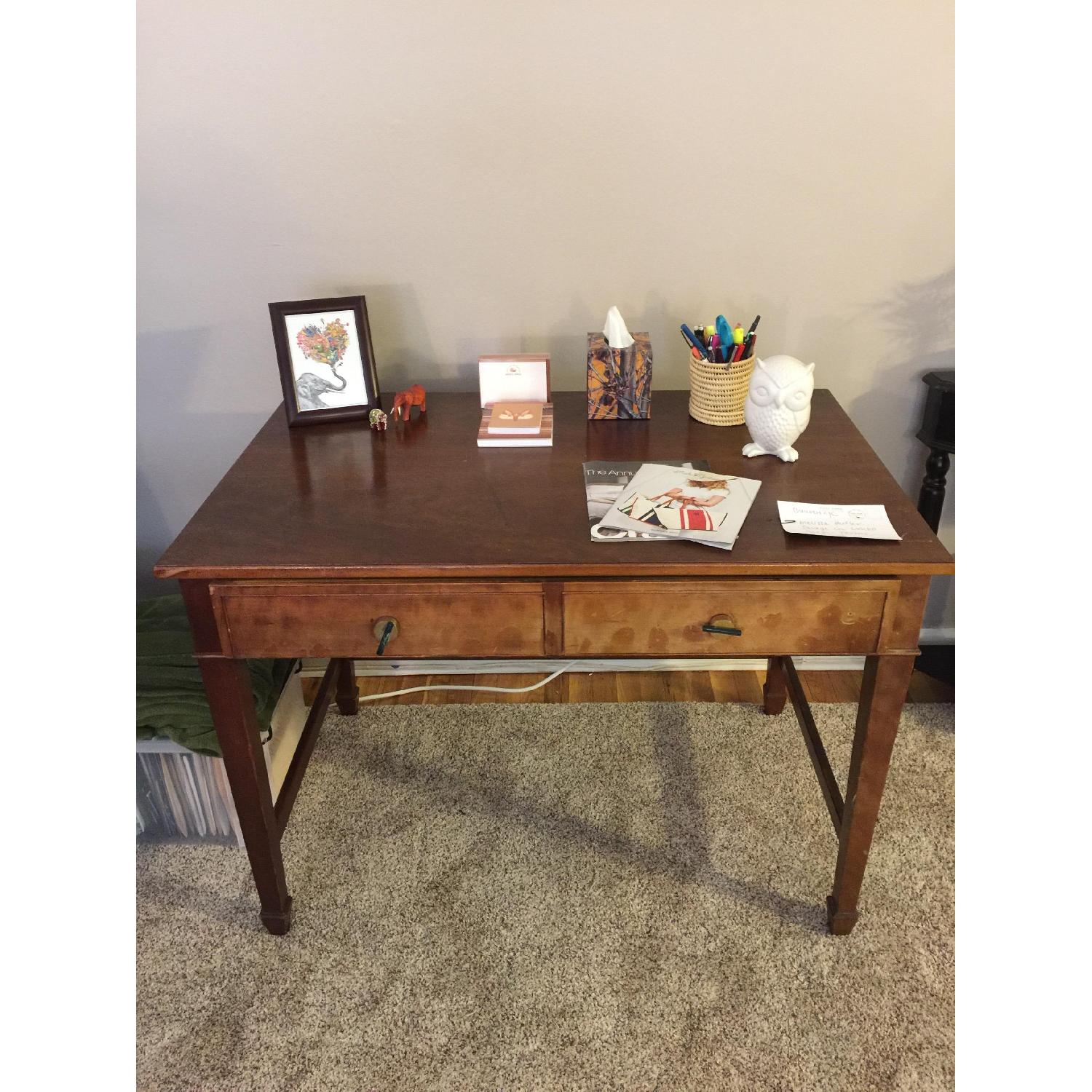 Brown Wood Desk - image-3