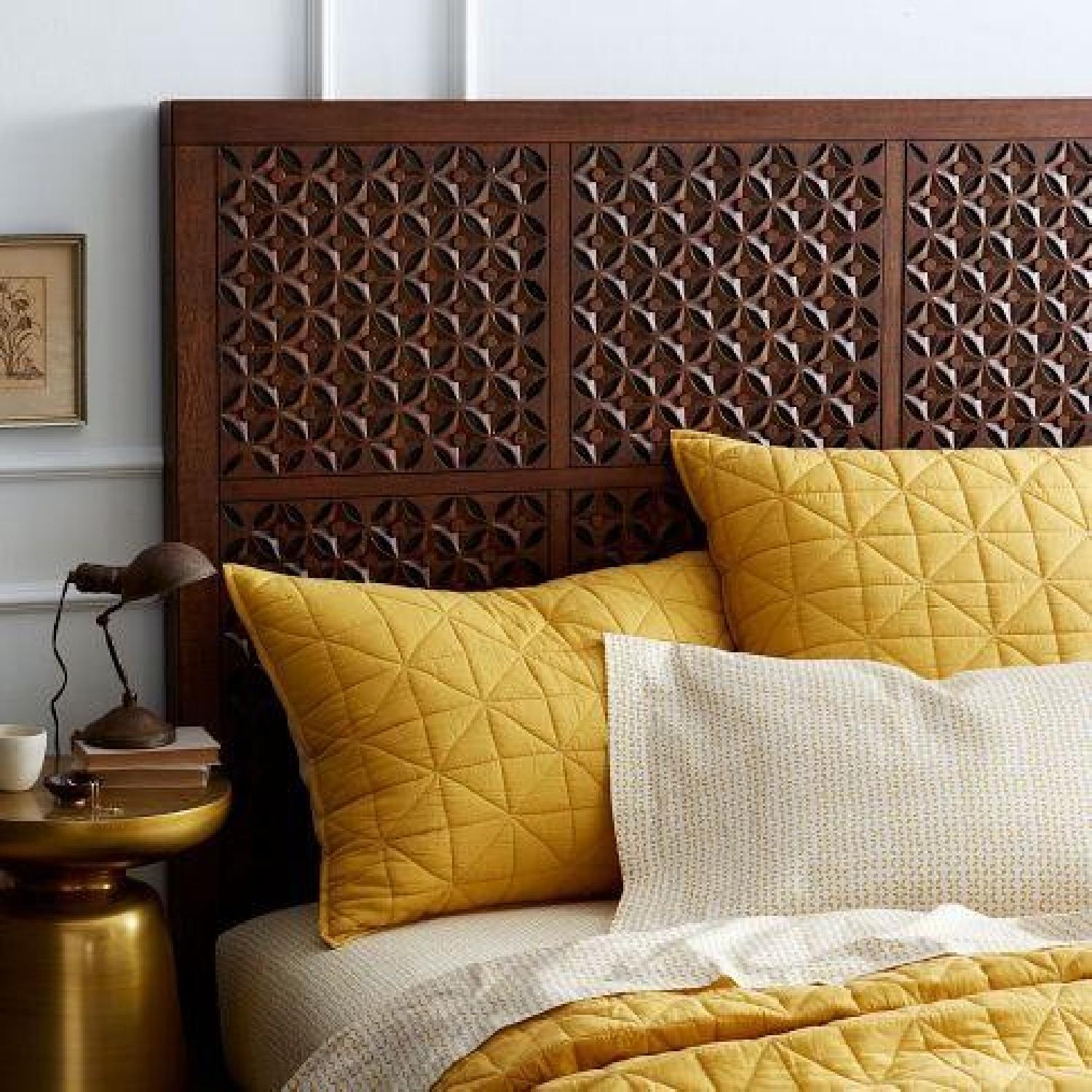 West Elm Cafe Carved Full Size Headboard - image-3