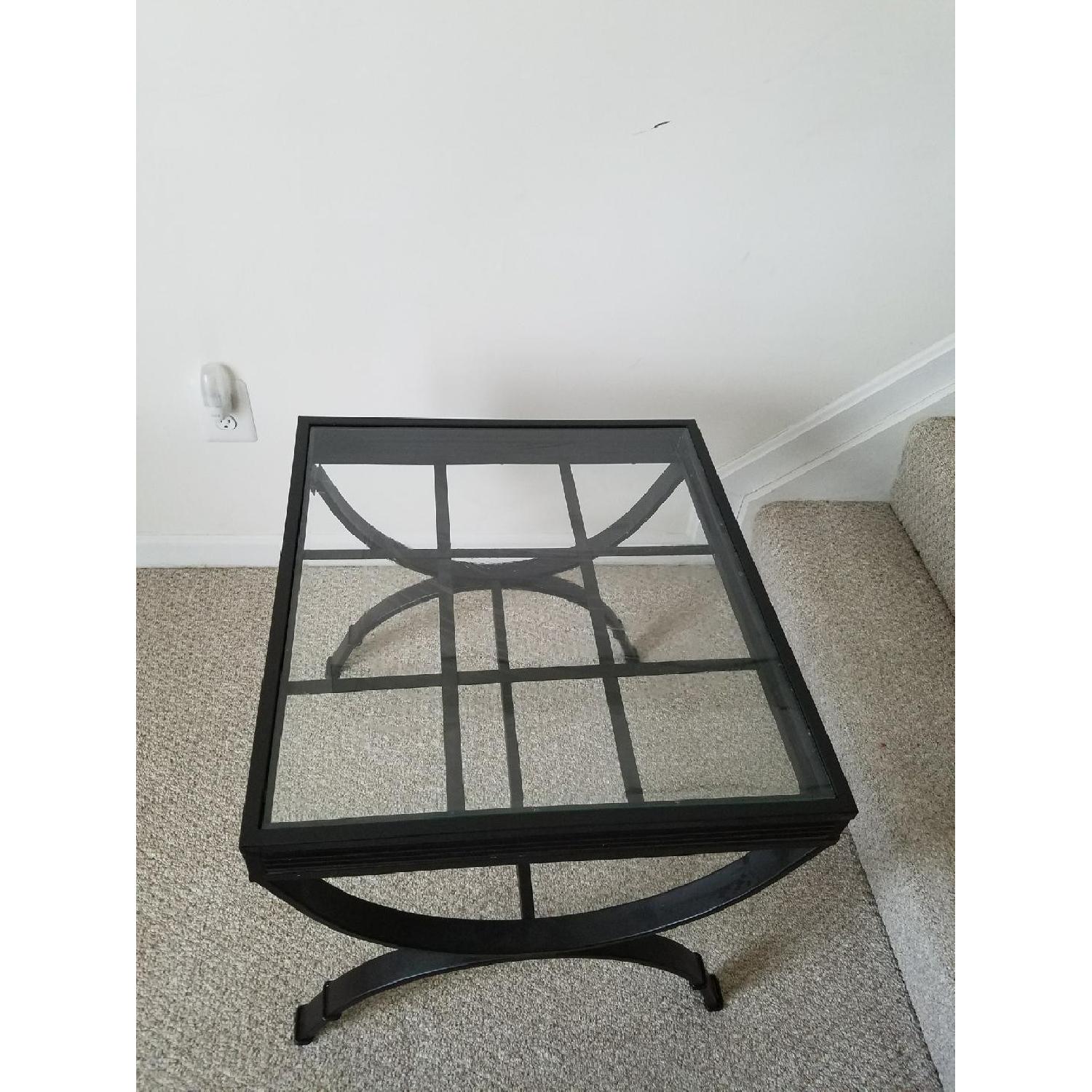 Glass Coffee Table + 2 End Tables - image-5