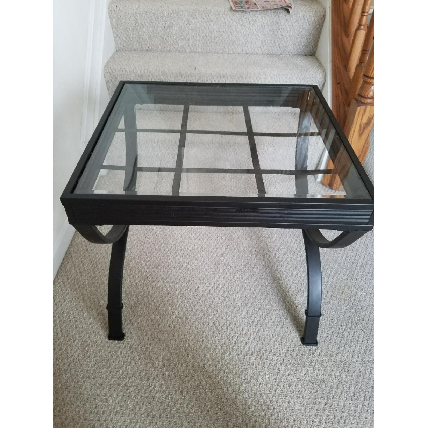 Glass Coffee Table + 2 End Tables - image-6