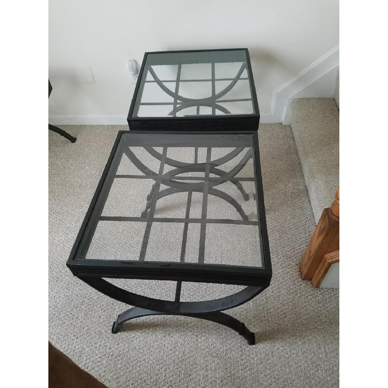 Glass Coffee Table + 2 End Tables - image-7