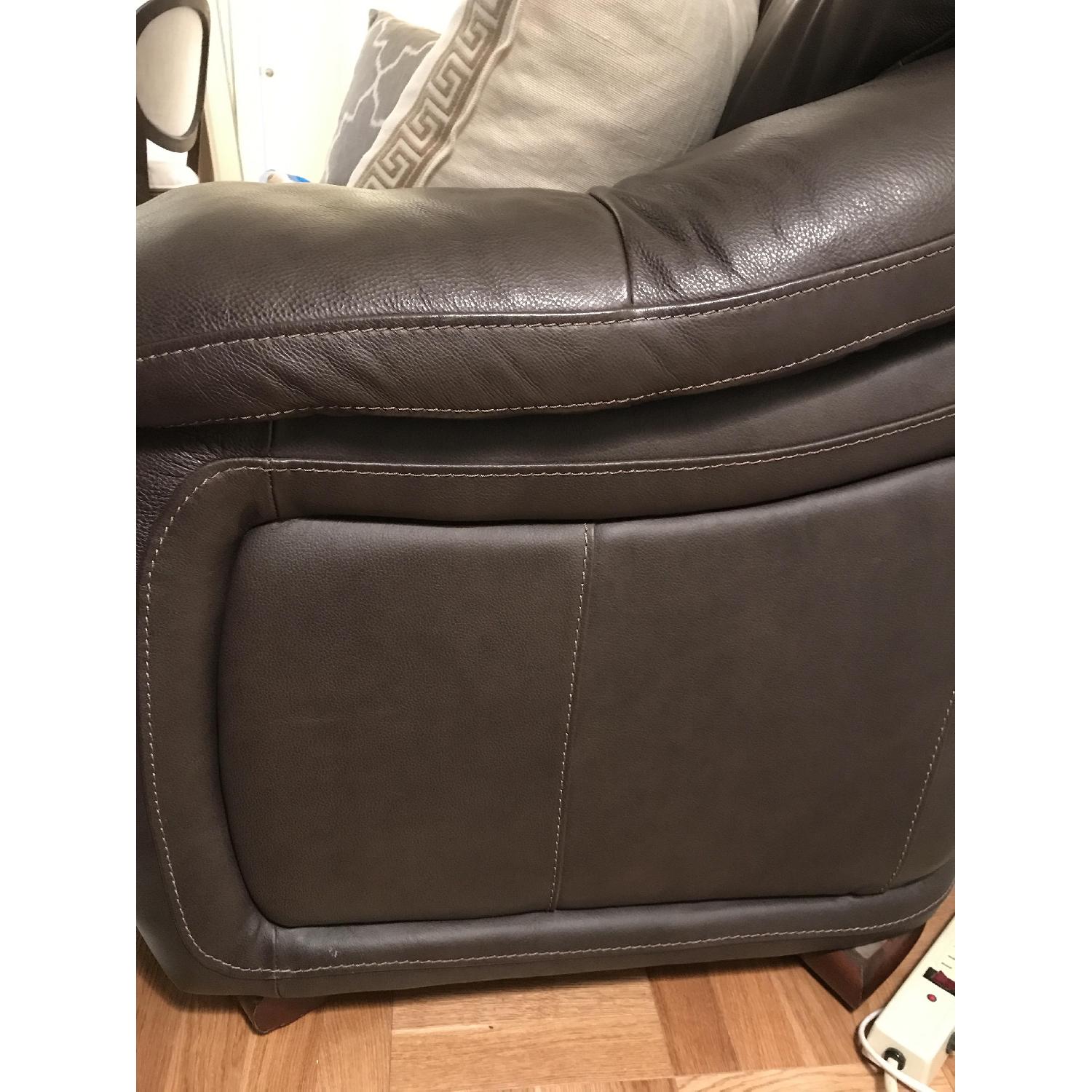 Bob's Brown Leather Sofa - image-2