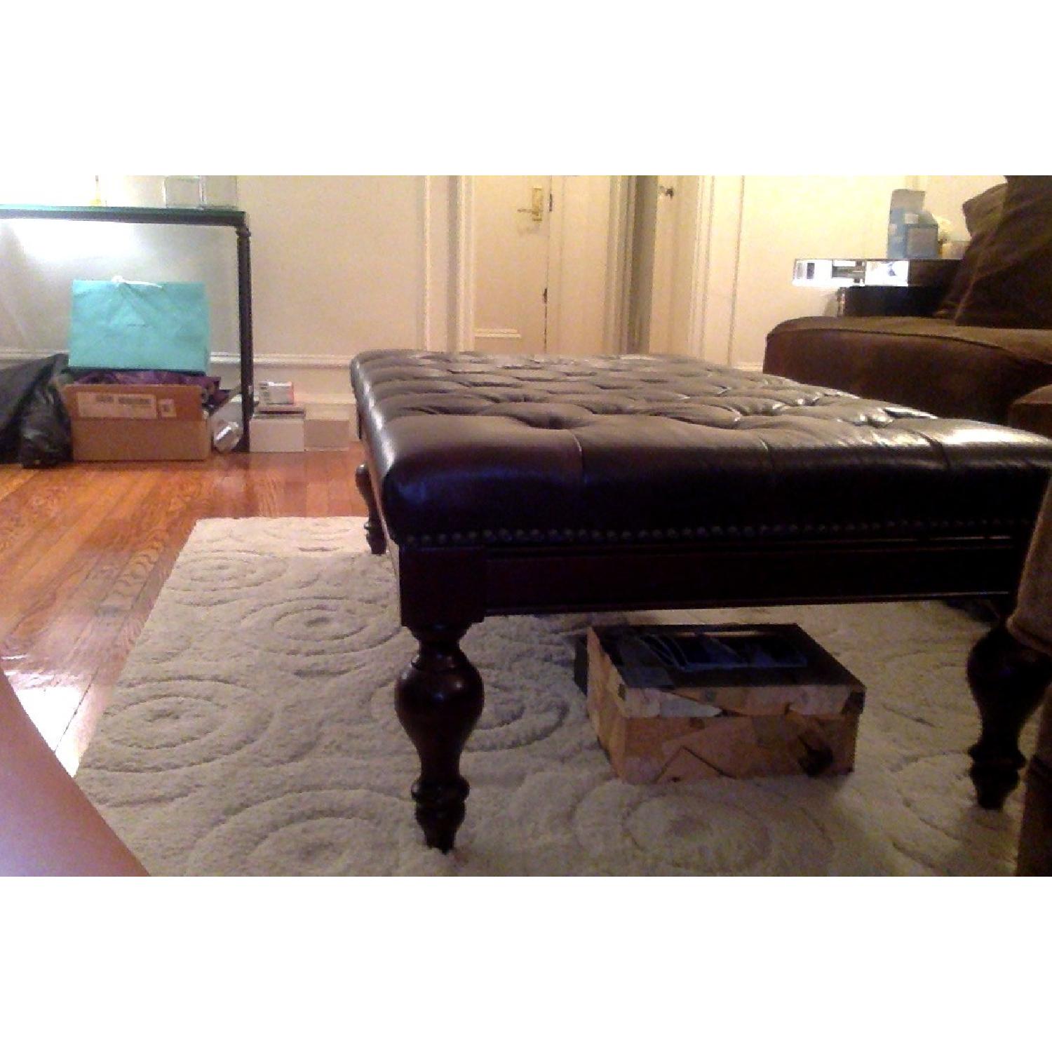 Wayfair Lazaro Leather Tufted Coffee Table - image-2