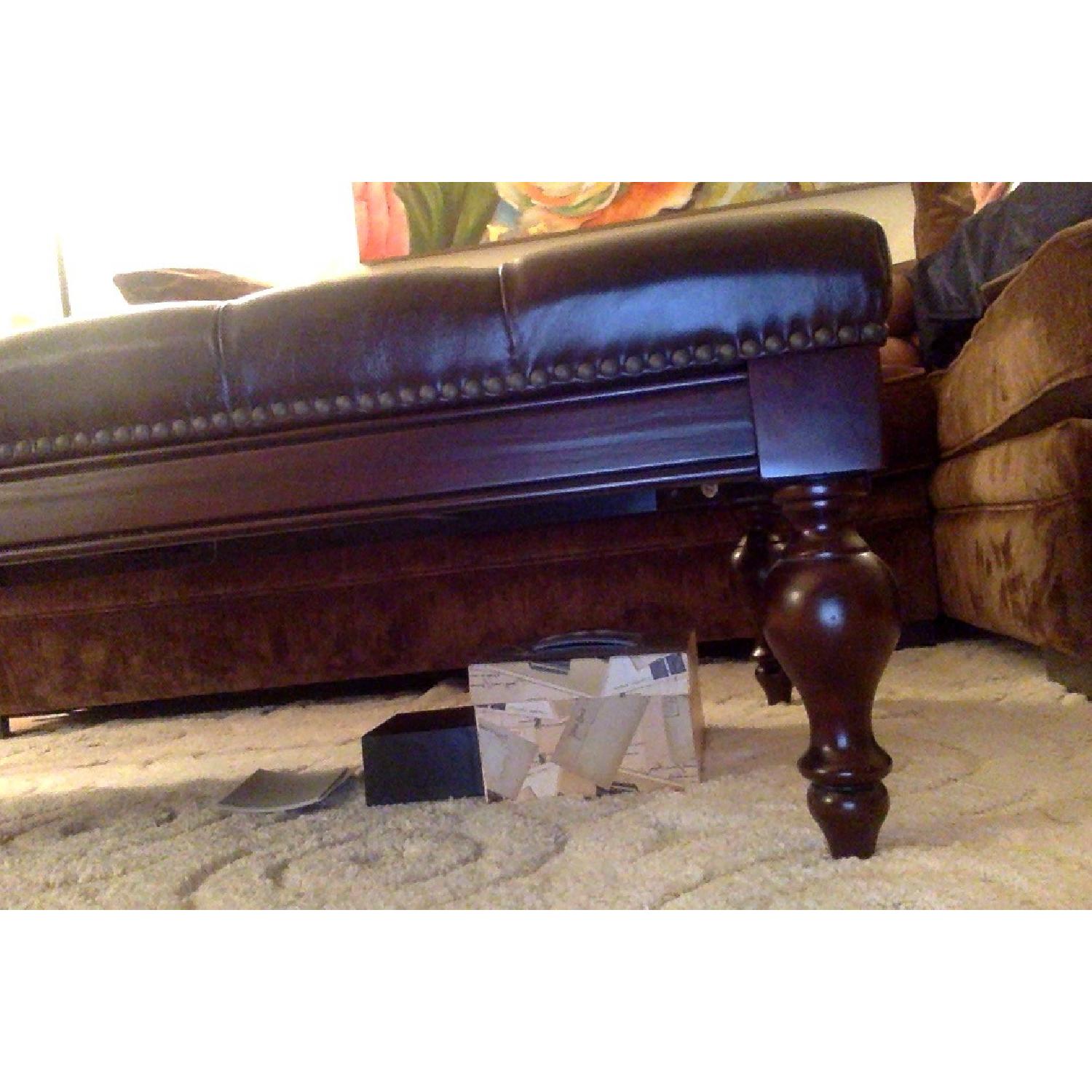 Wayfair Lazaro Leather Tufted Coffee Table - image-4