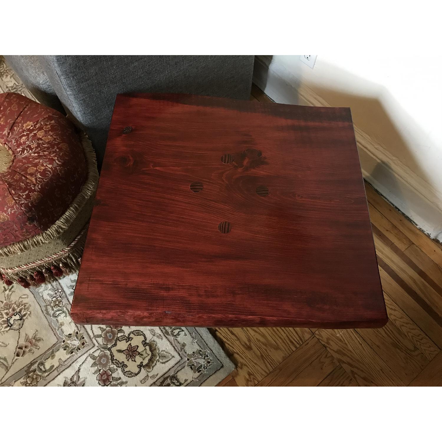 Tree Trunk Base Wood Top Coffee Table - image-1