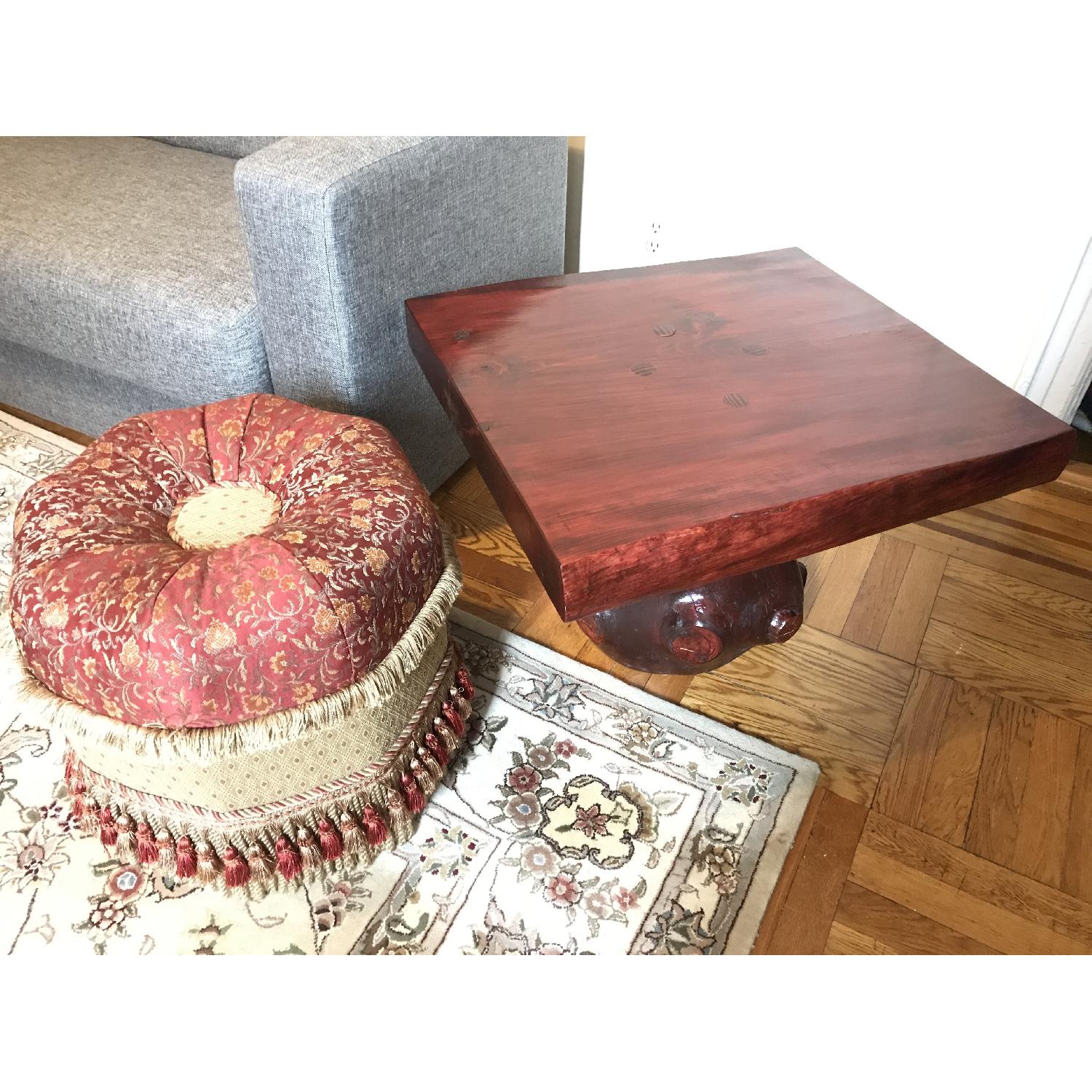 Tree Trunk Base Wood Top Coffee Table - image-3