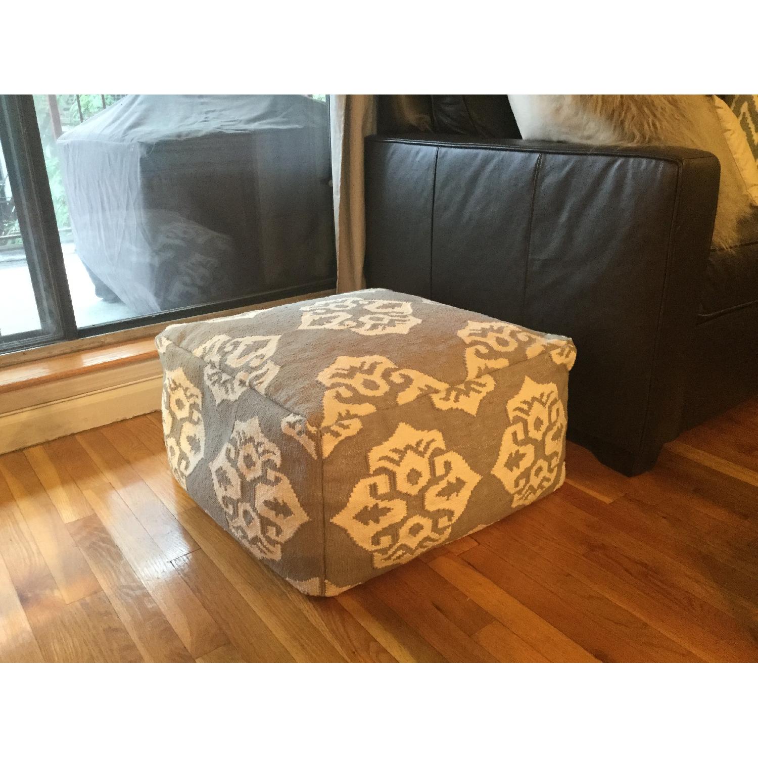 West Elm Andalusia Dhurrie Pouf - image-4