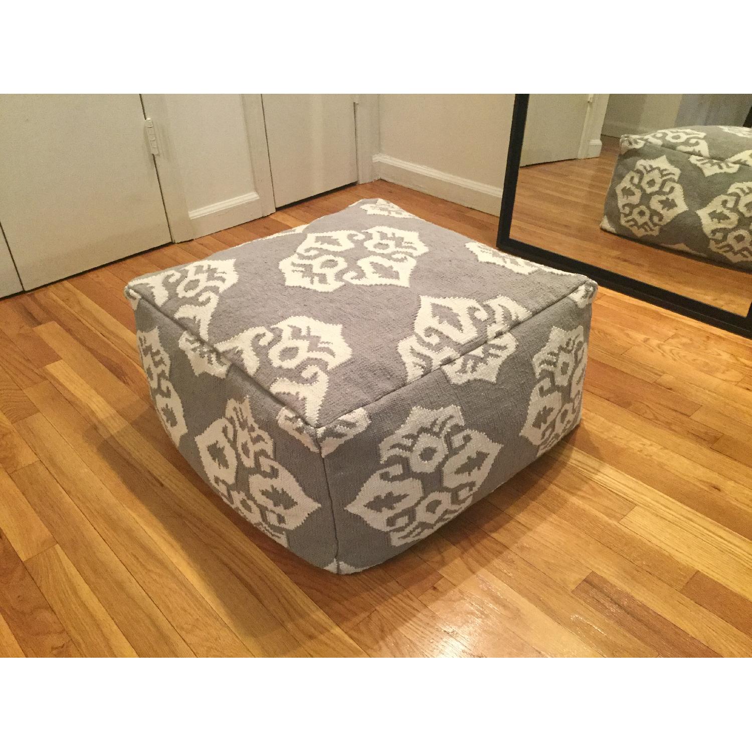 West Elm Andalusia Dhurrie Pouf - image-5
