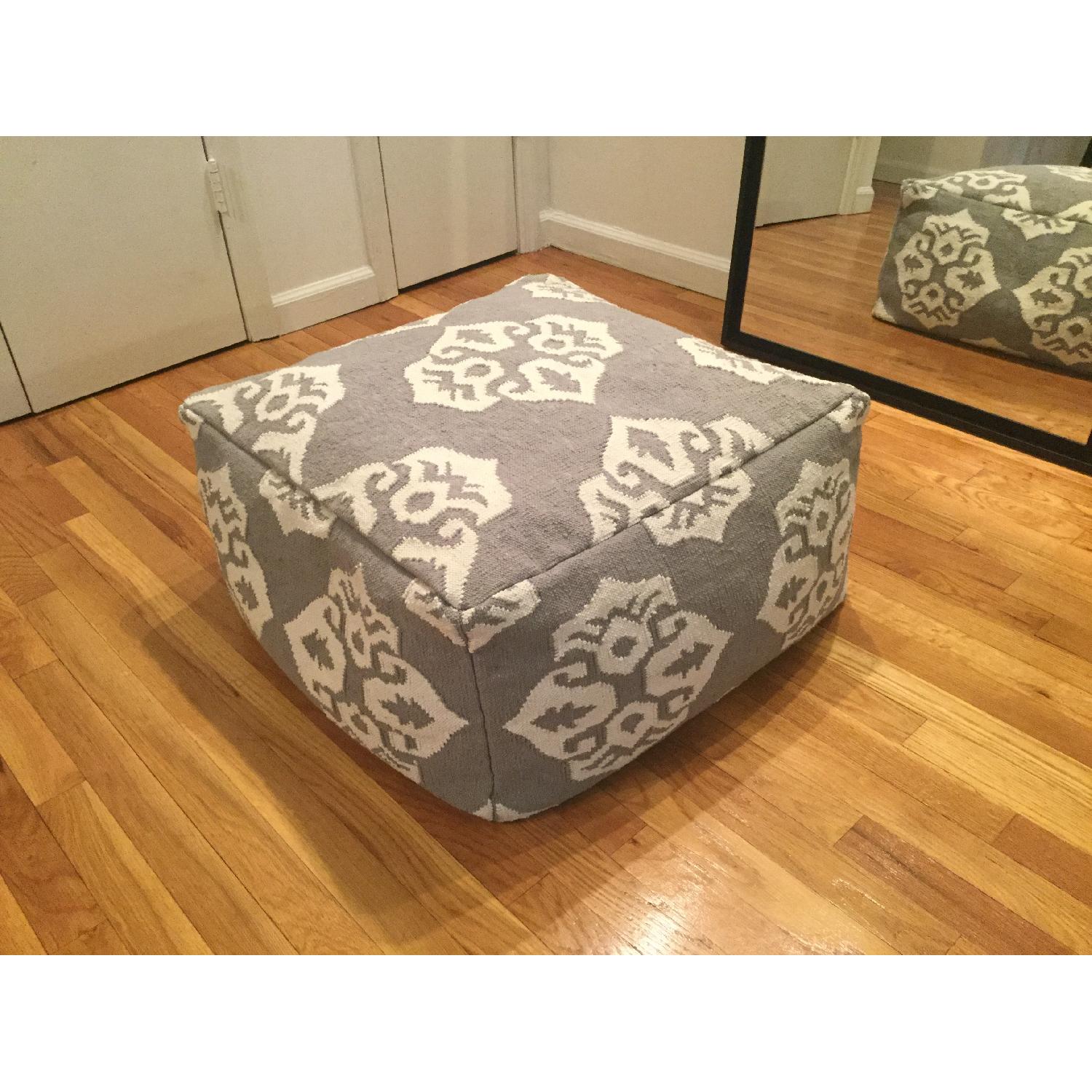 West Elm Andalusia Dhurrie Pouf - image-6