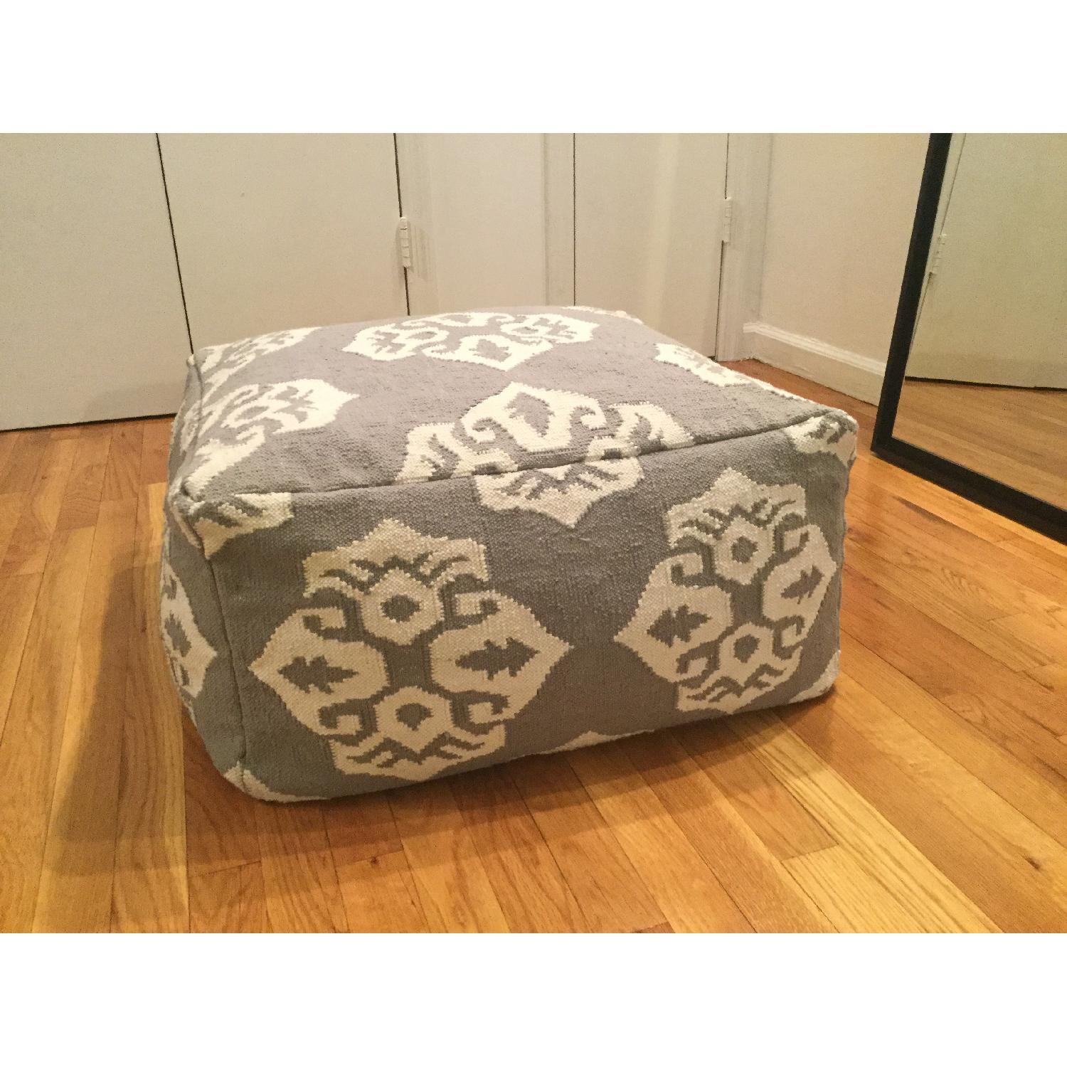 West Elm Andalusia Dhurrie Pouf - image-7