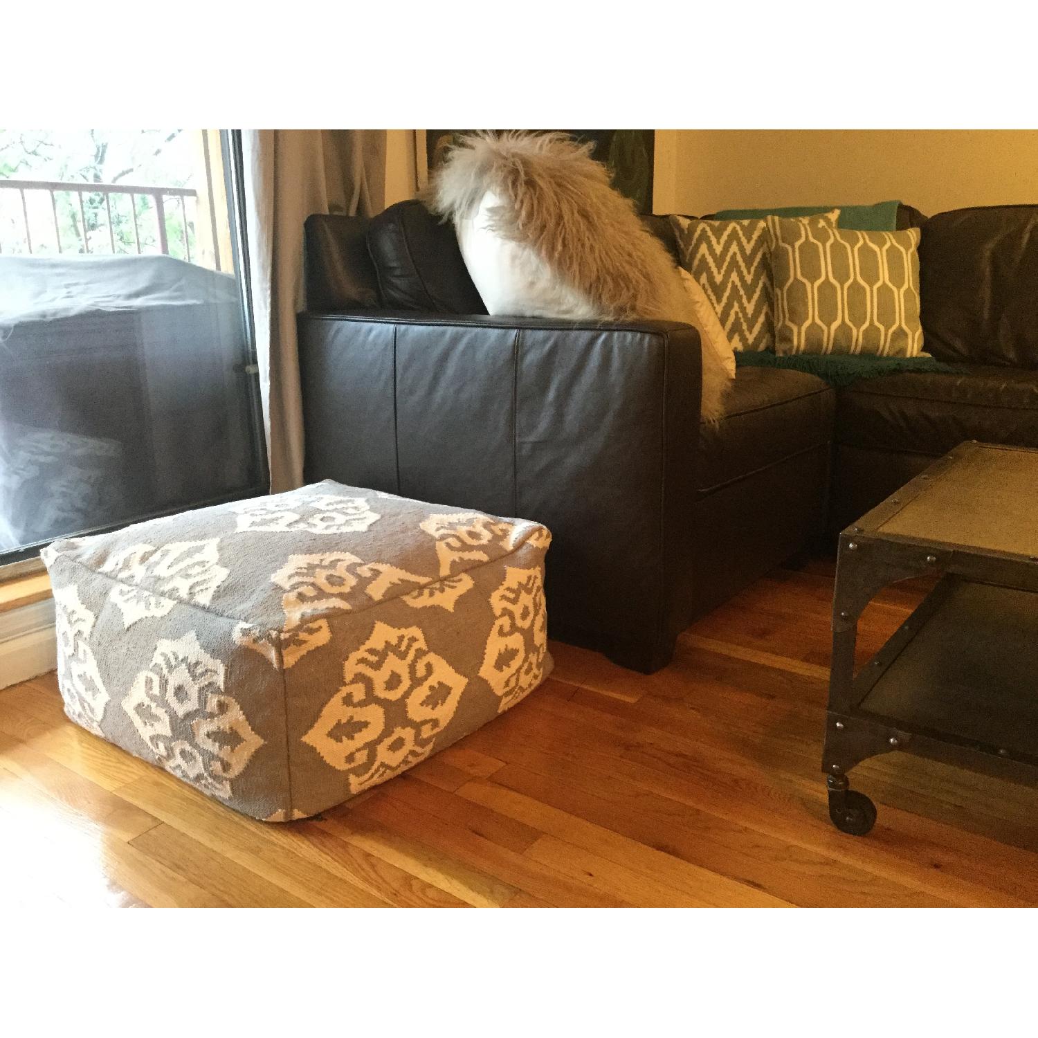 West Elm Andalusia Dhurrie Pouf - image-14