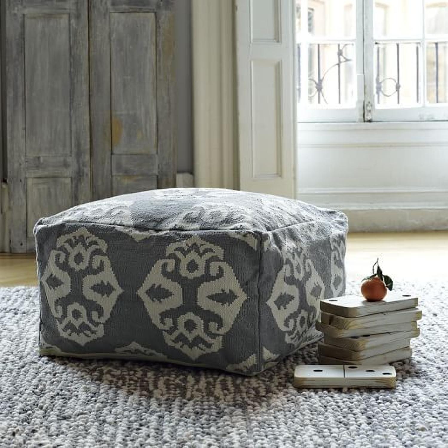 West Elm Andalusia Dhurrie Pouf - image-16